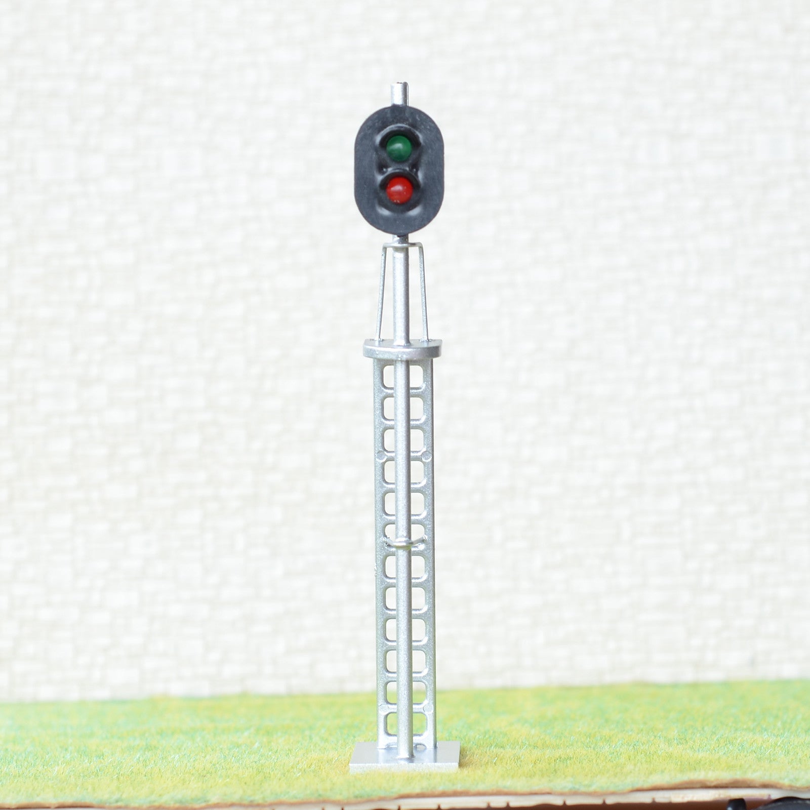 1 x O Scale Model Train block signals 2 aspect Railroad LED Light Silver #48S2MD