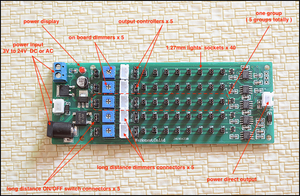 1 x direct plug distance control distribution board distributor light hub #DB127