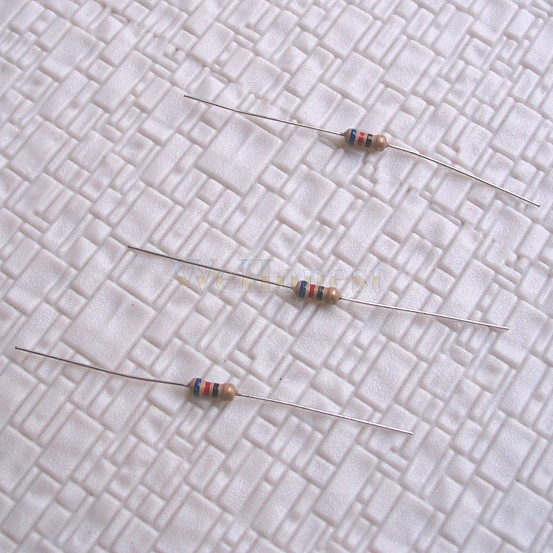 100 pcs 1000 ohm Resistors /Use 3V LEDs or Bulbs on 16V