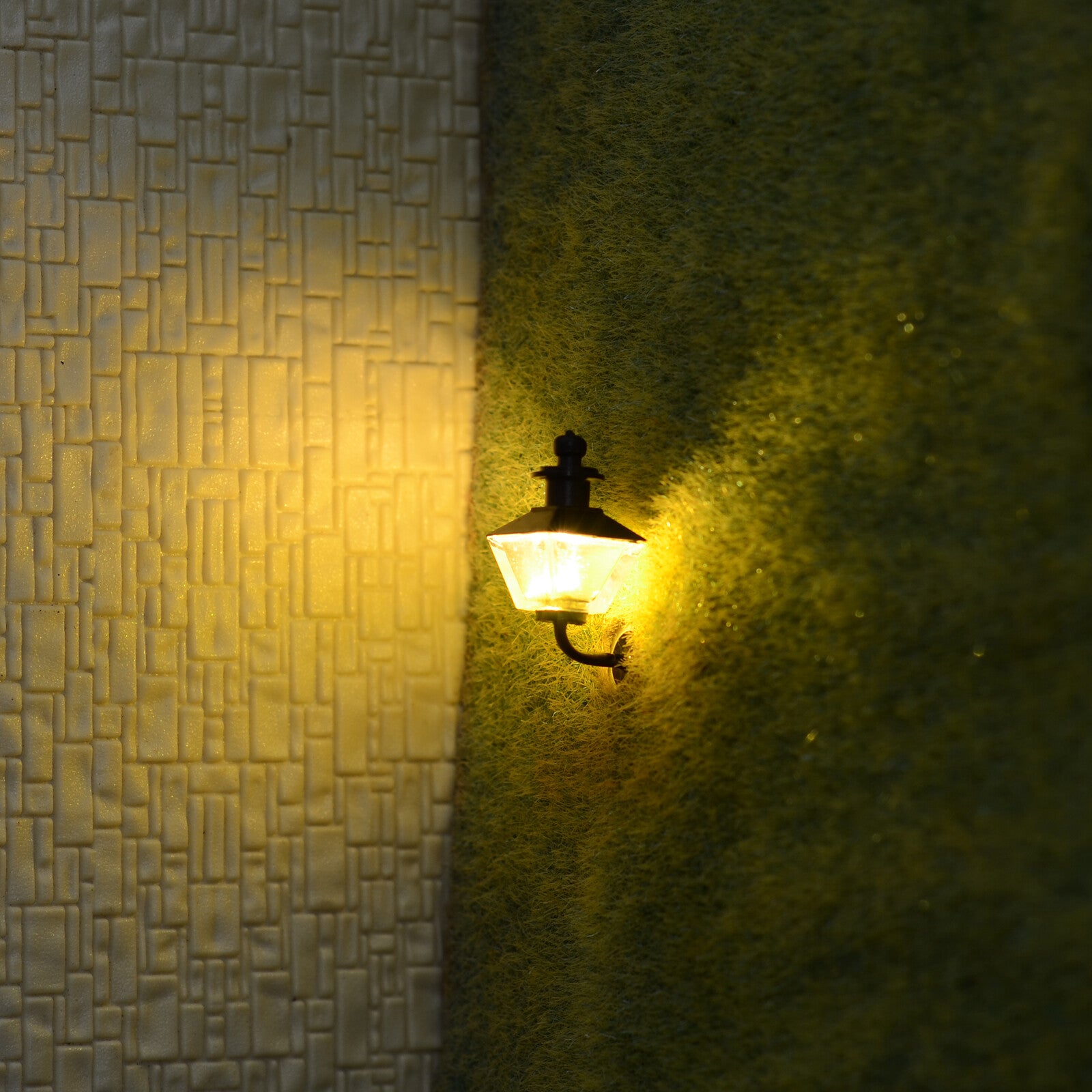 5 x O scale antique street bracket light model wall lamp posts LED building #TD1