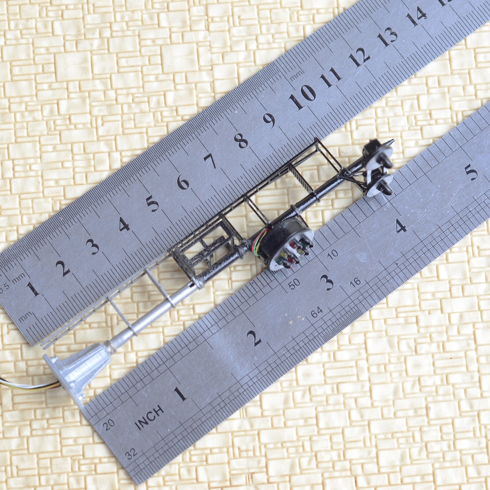 1 x HO scale model railroad CPL signal B&O light 3V LEDs made fine metal #DU2