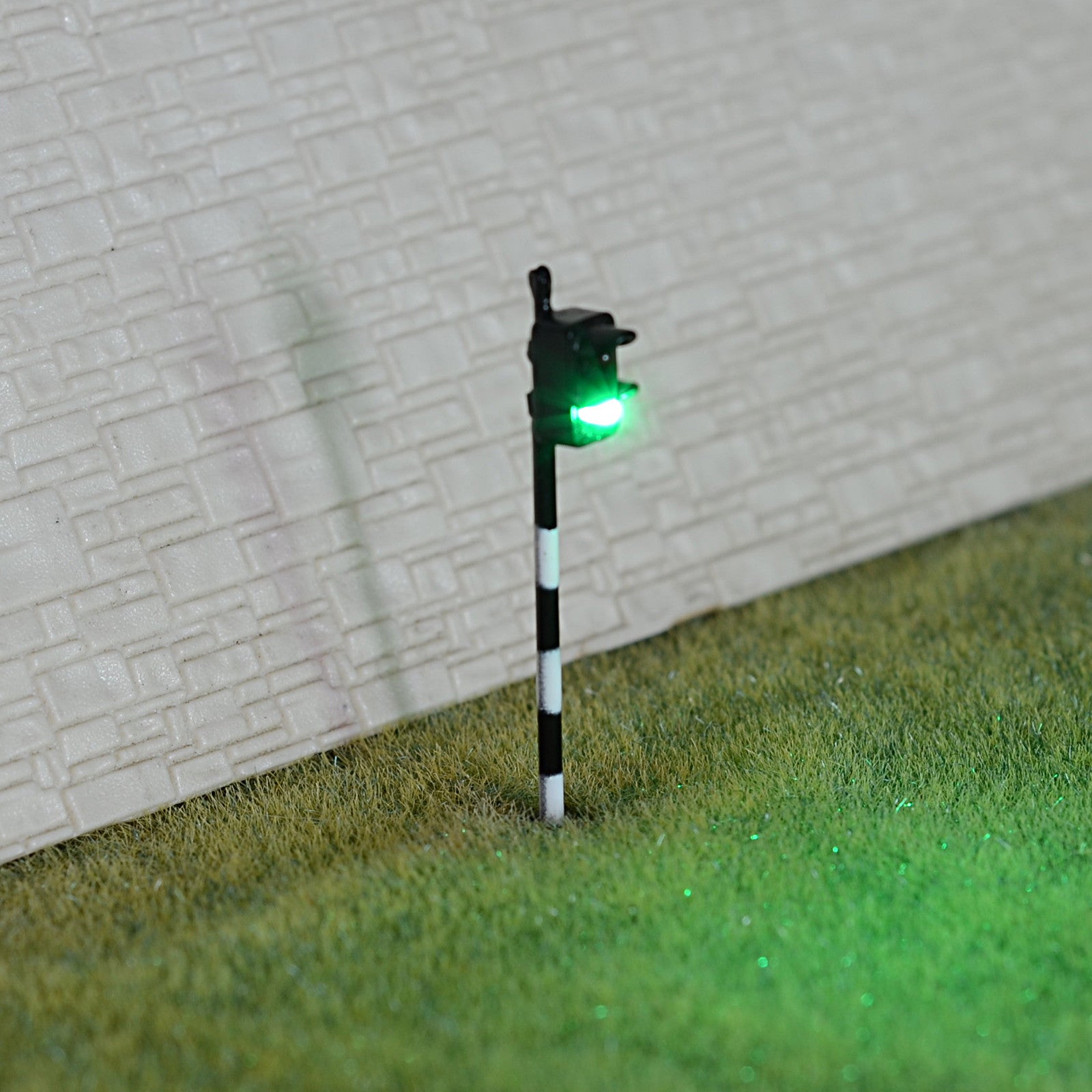 2 x traffic signal HO OO model railroad crossing walk LED pedestrian light #ZB2