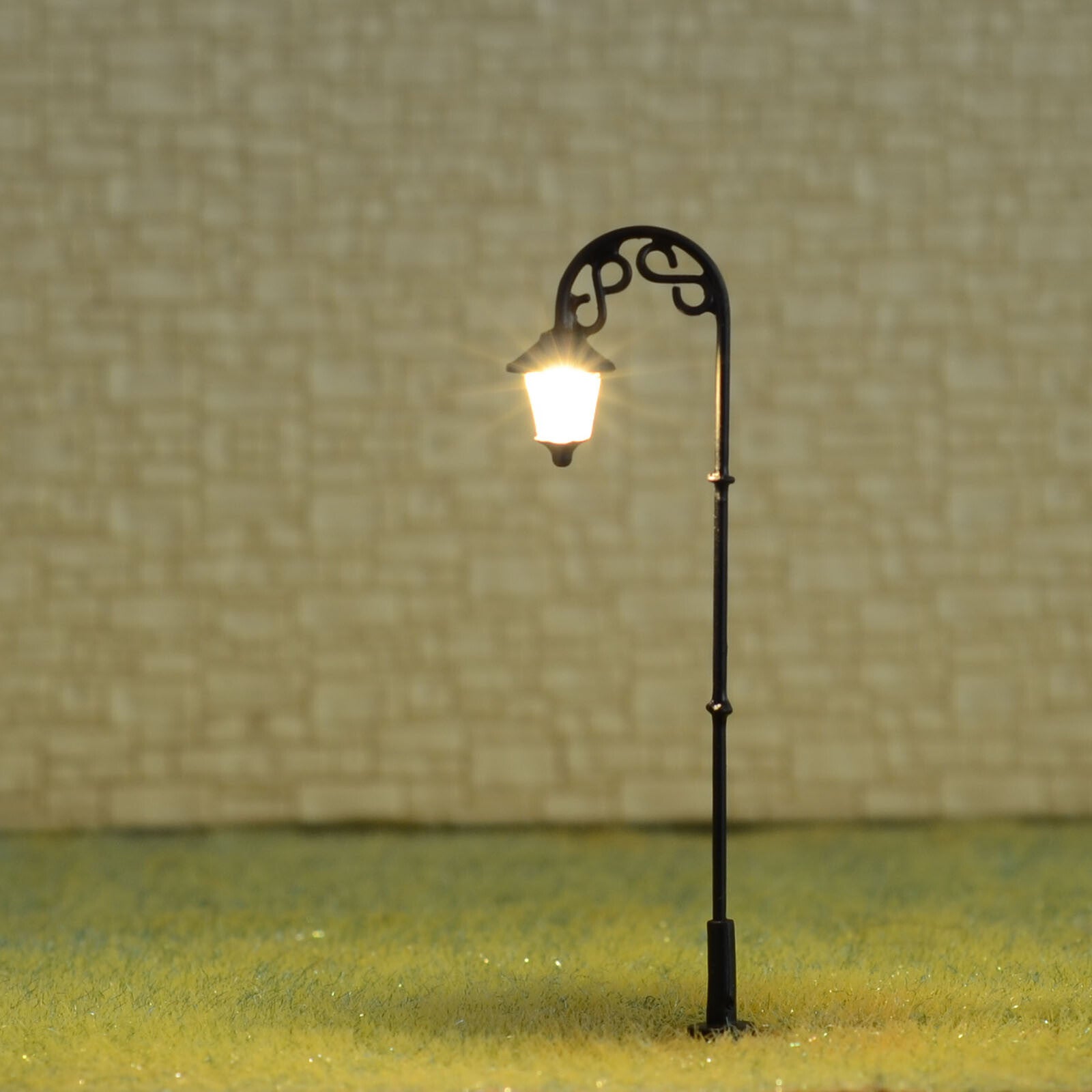 5 x HO scale model railroad antique street light LED lamppost path lamp #S0915BL