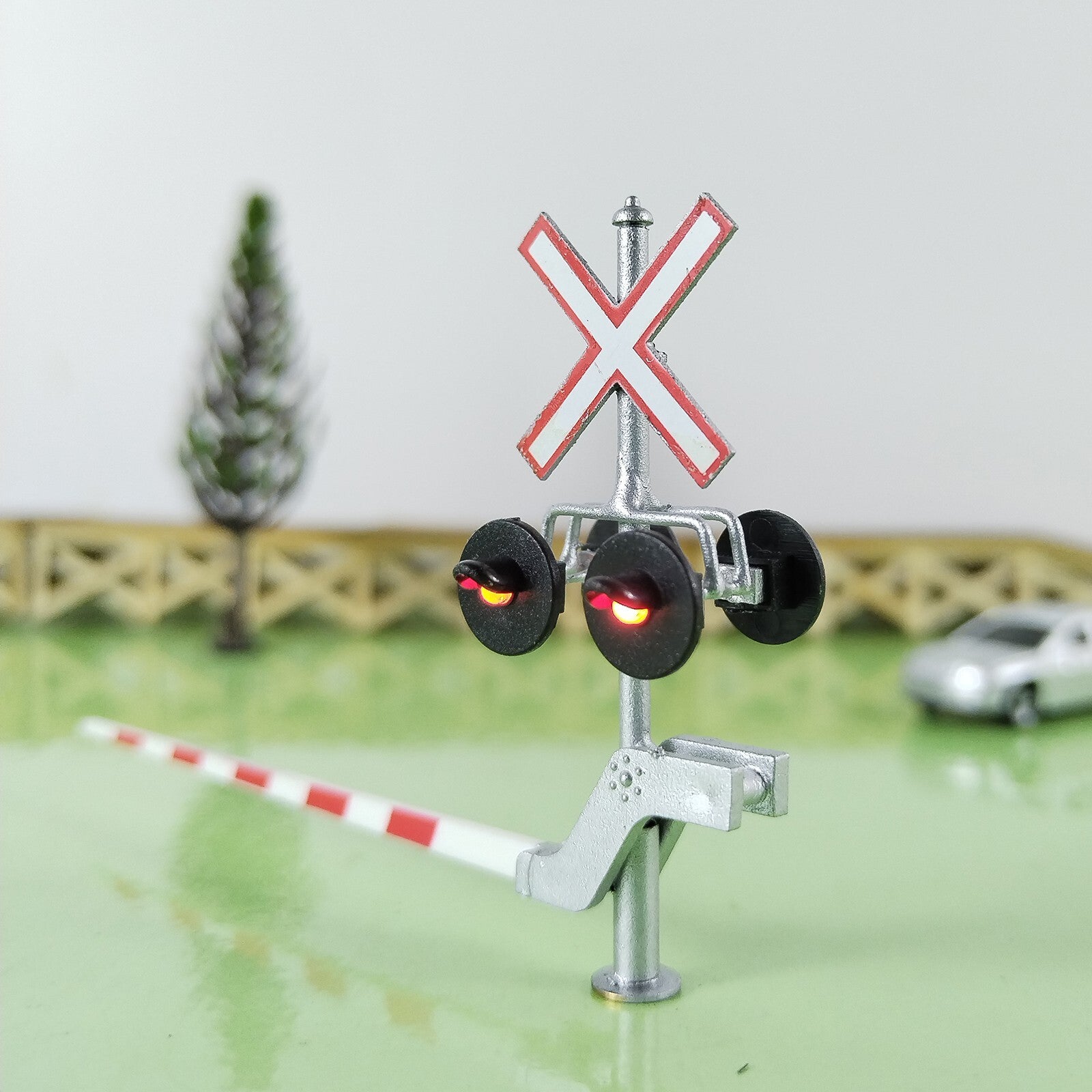 2 x HO scale railroad Canadian grade crossing signal arm gate stop lever #CG40