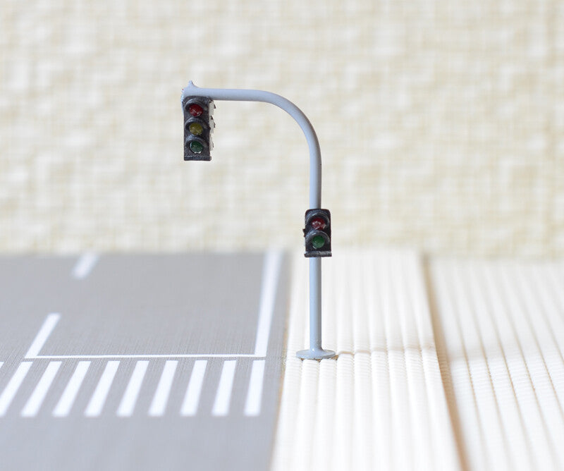 2 x traffic lights N crossing walk model LED pedestrian street signals #BB3C2NR