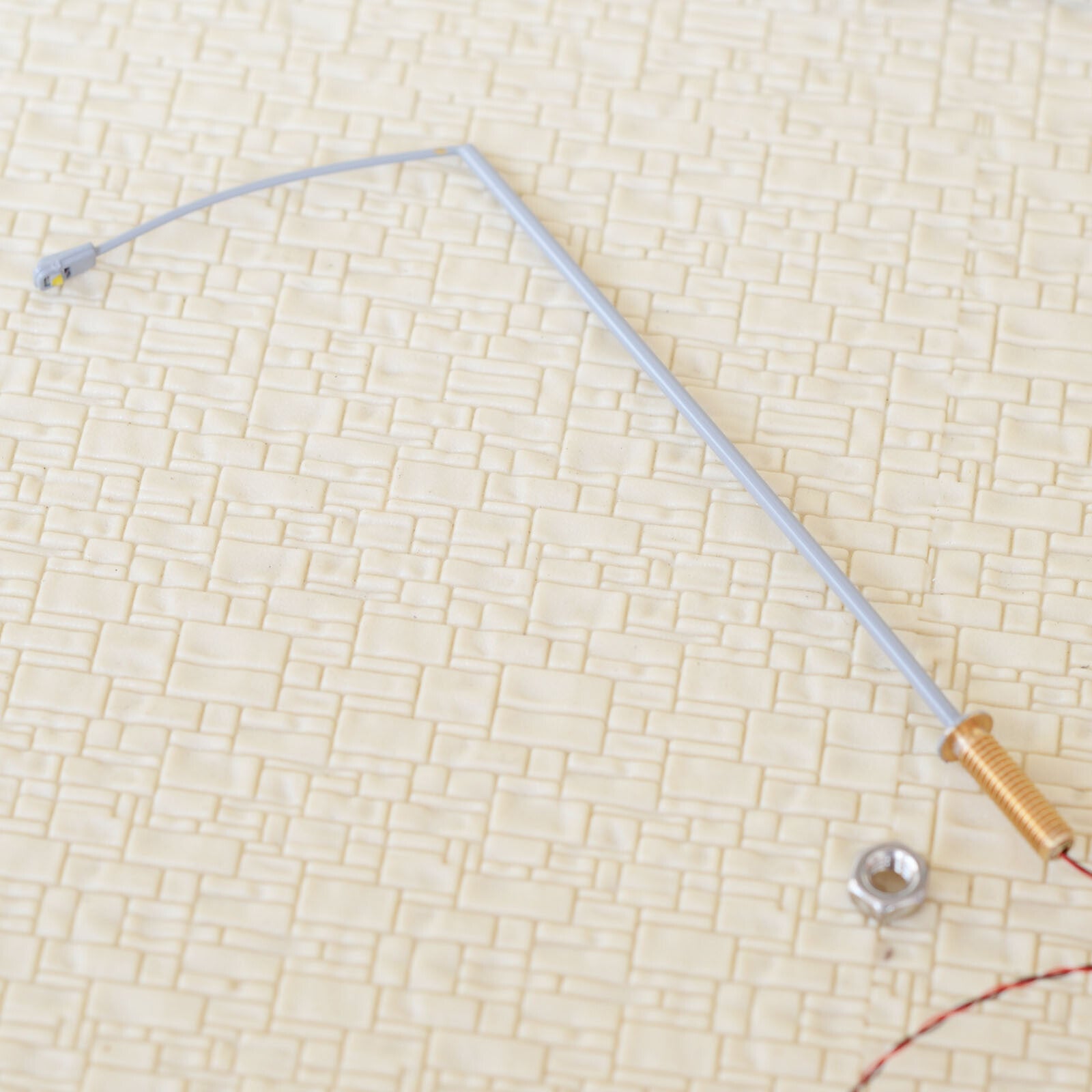 5 x HO scale LED street lights model train railroad station lamp posts #SL003GR