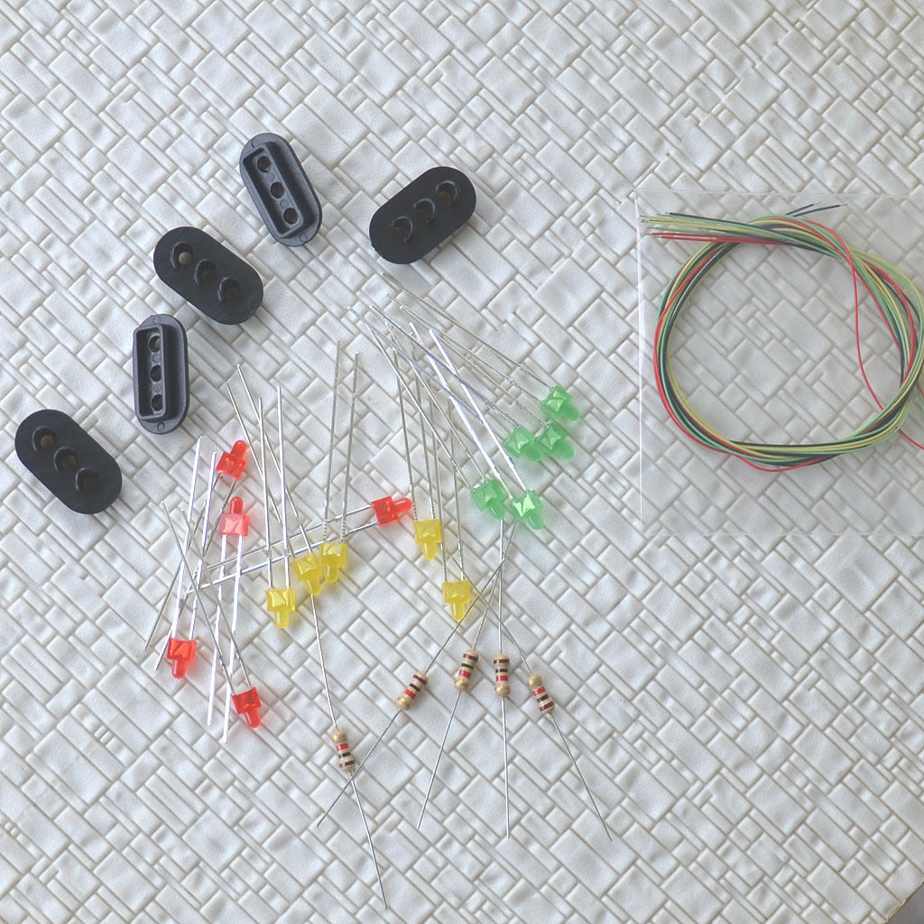 10 sets Target Faces + Accessories for Railway signal HO Scale 3 Aspects