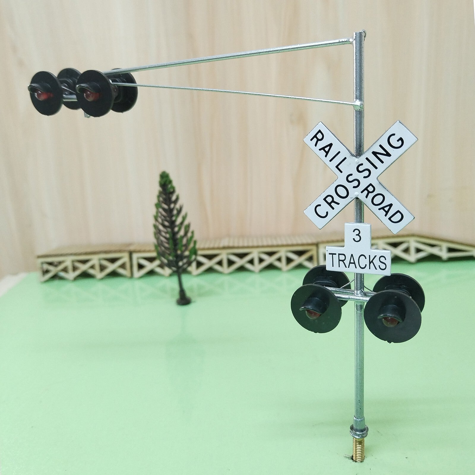 1 x O scale model railroad cantilever grade crossing signal #48C06