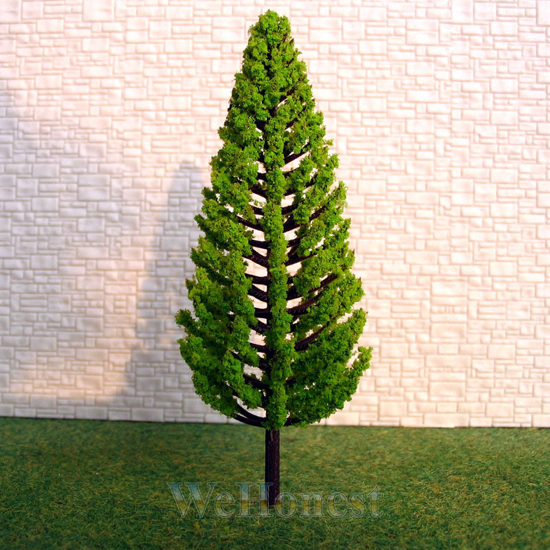 25 pcs OO or HO scale Bright Gree Pine Trees #C11040