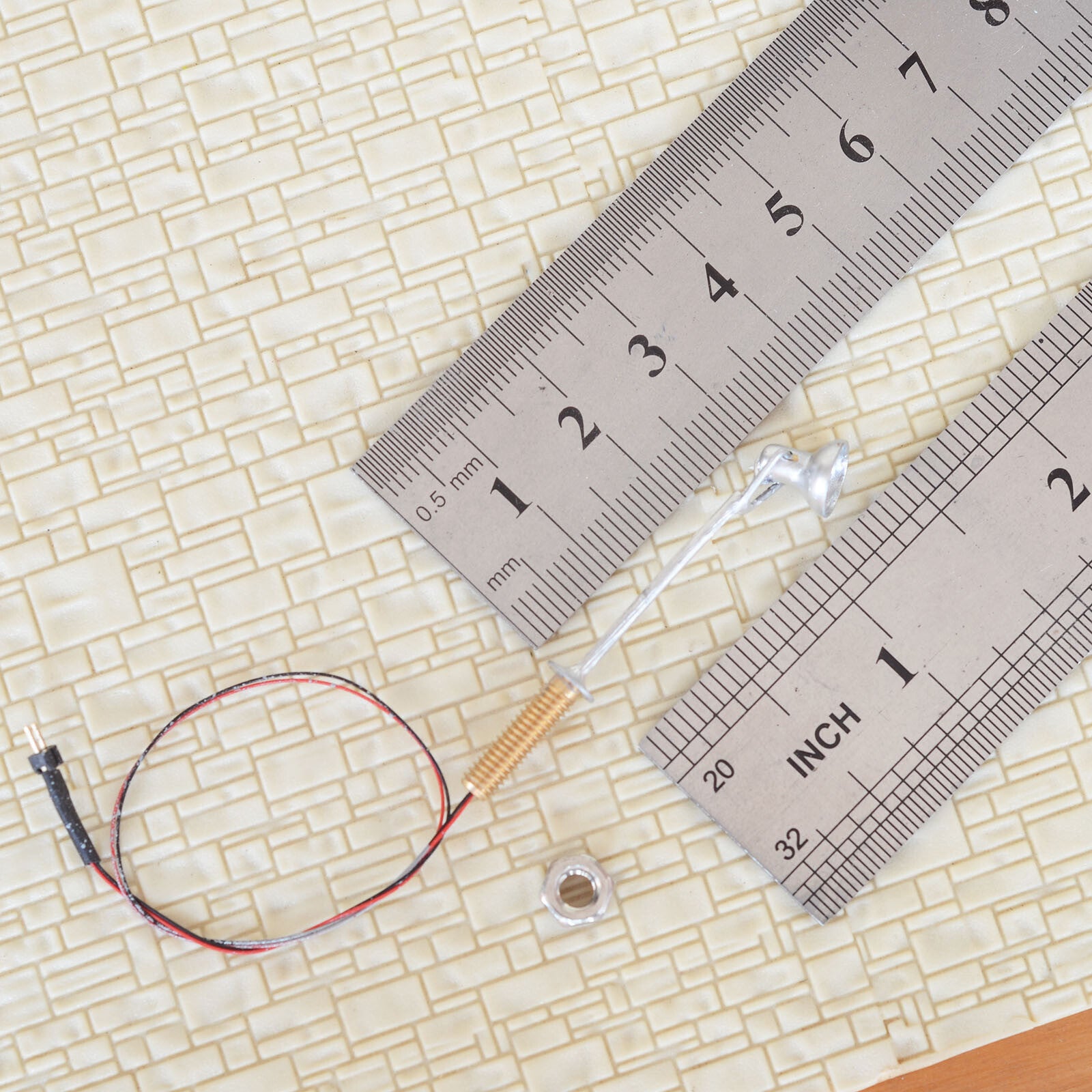 5 x HO scale LED spotlight model limelight projector street light lamp post #4SL