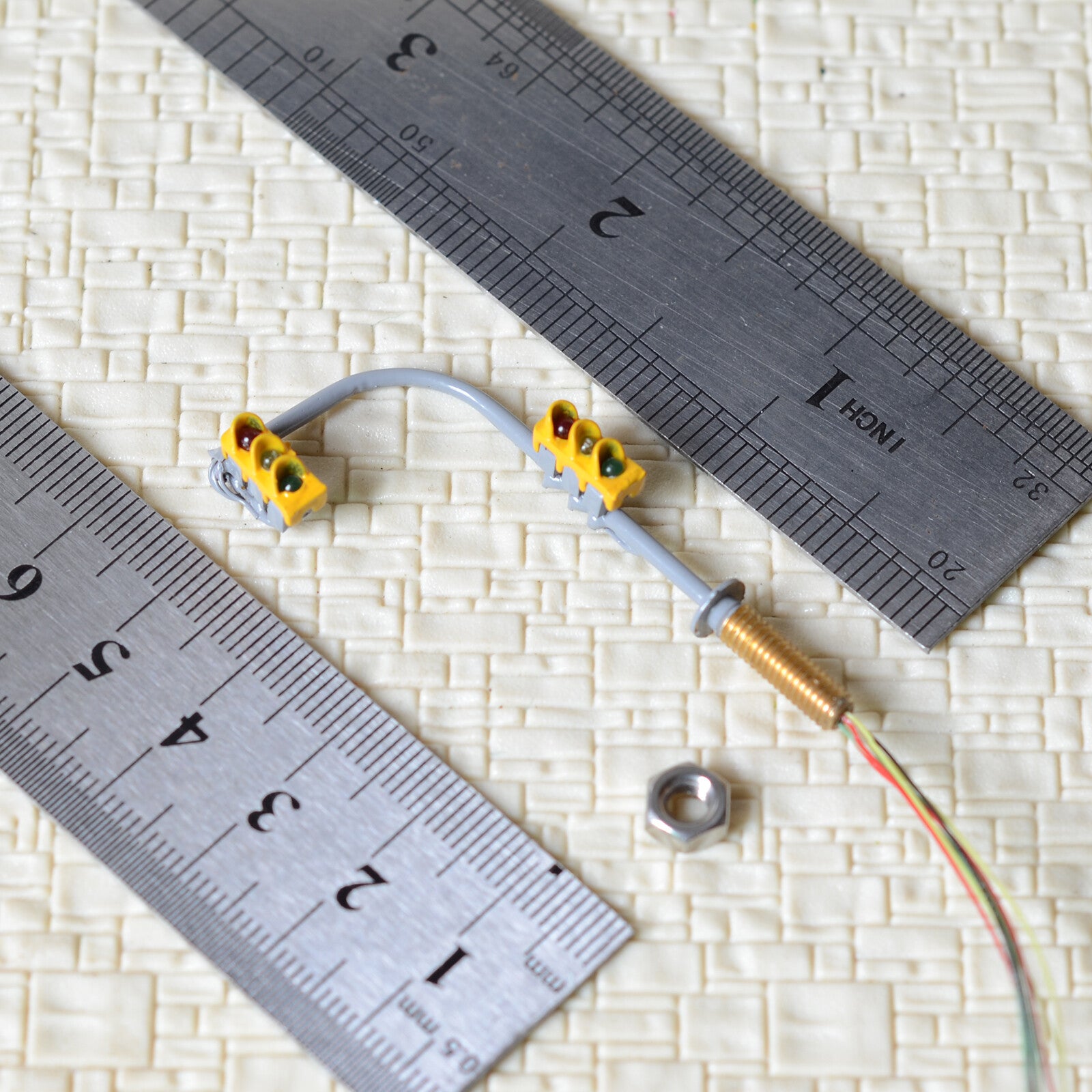 2 x traffic lights N crossing walk model LED pedestrian street signals #OB3C3NR