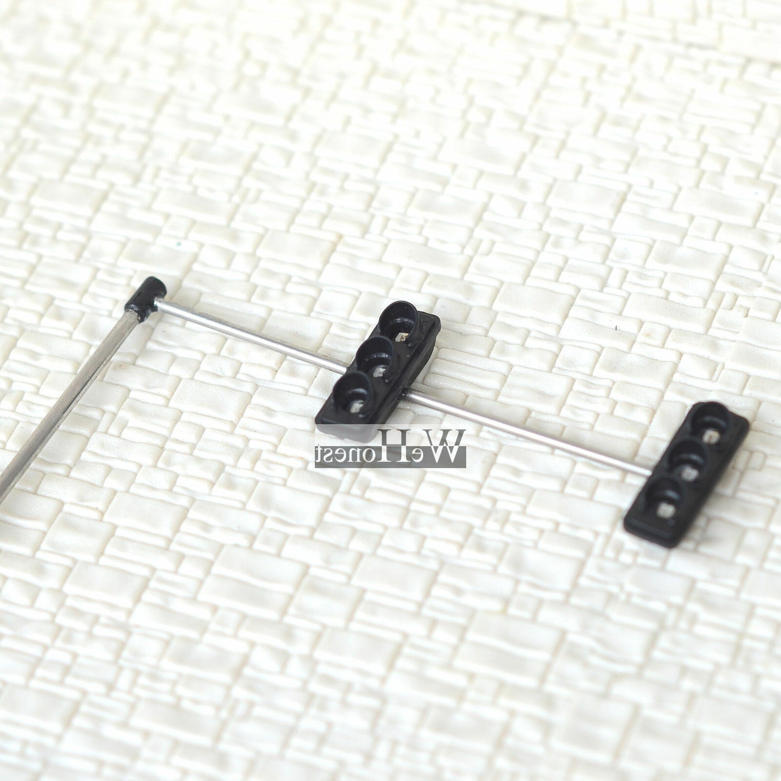 3 x HO / OO traffic light signal LED model train walk crossing street #4LeftHand