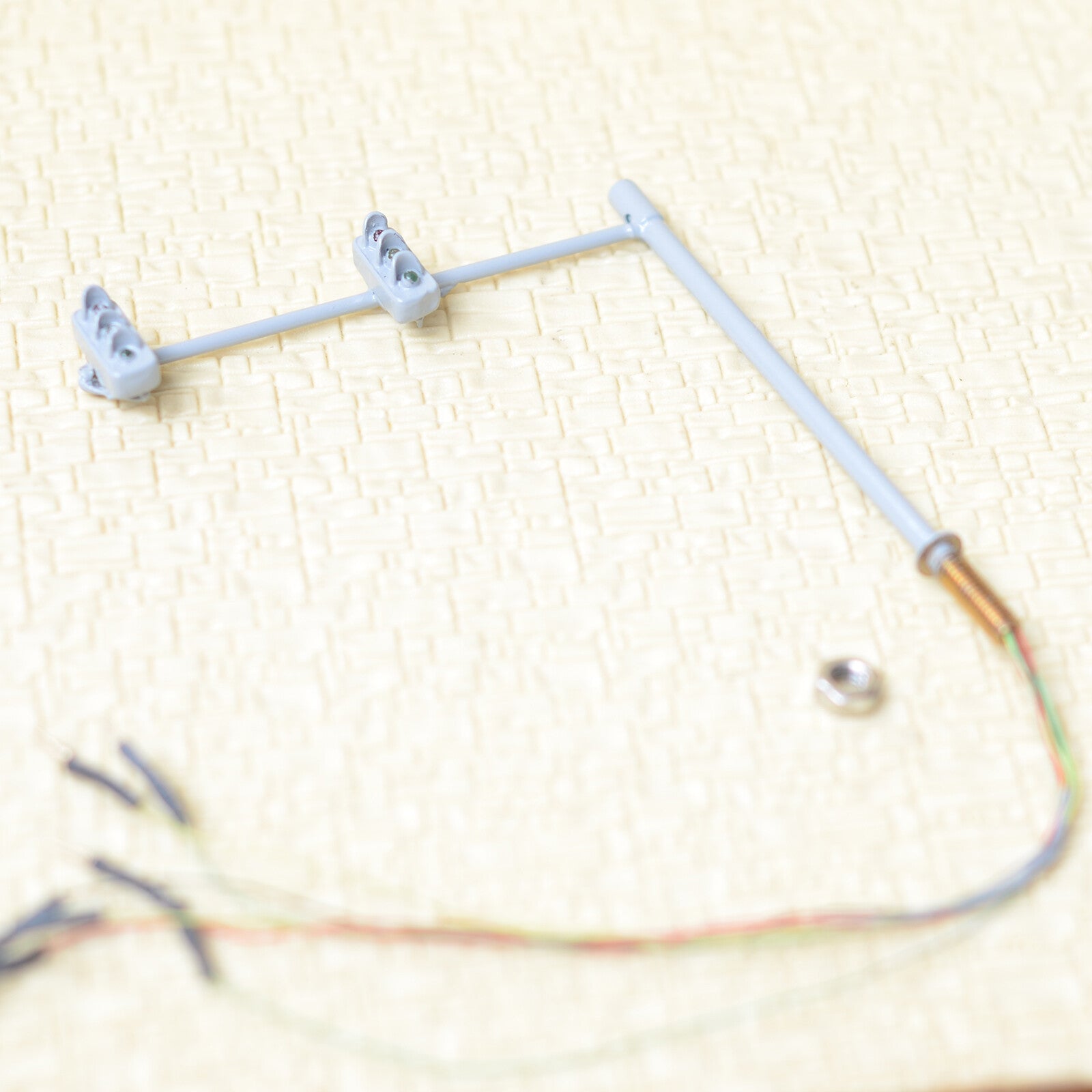 2 x HO / OO traffic light signal LED model train crossing walk street sign #V2G3