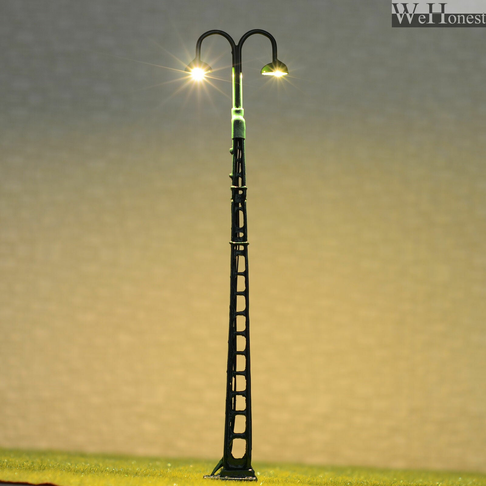 2 x OO / HO scale LED mast tower light model railroad street lamp post #TL4BG