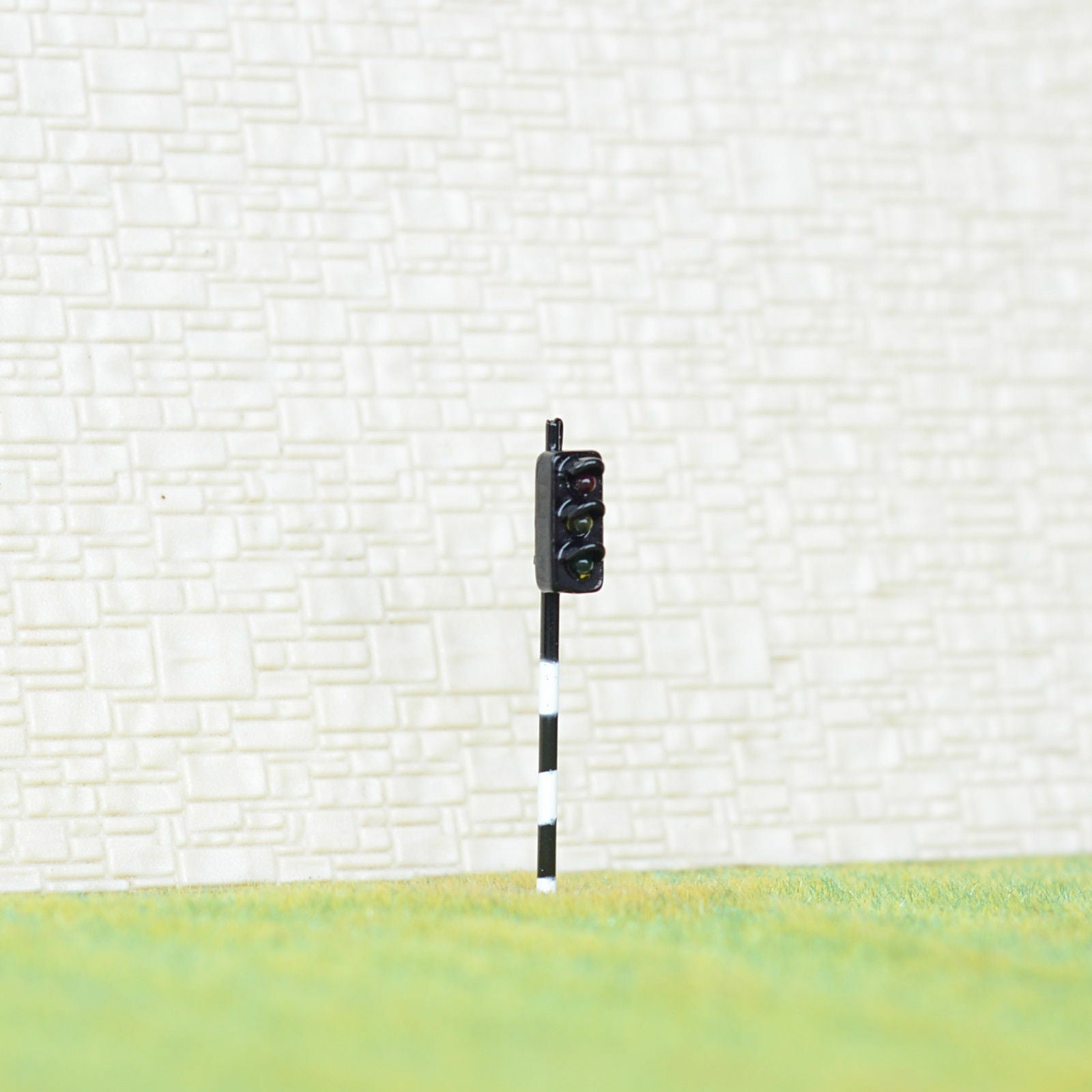 2 x traffic signal HO OO model railroad pedestrian light crossing walk LED #ZB3