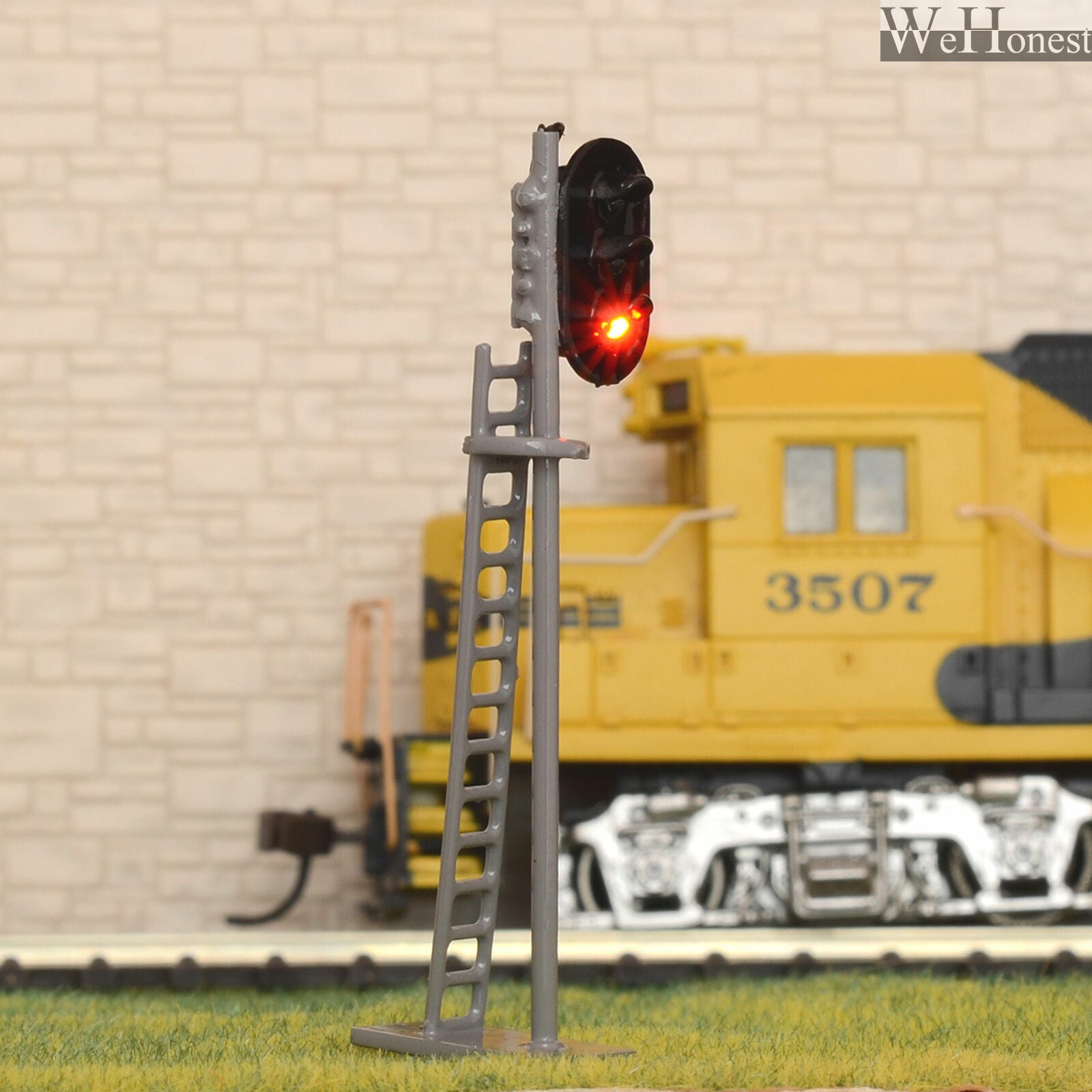 1 x HO /OO scale model train railroad LED block signal tri-lights 3 aspects #G87