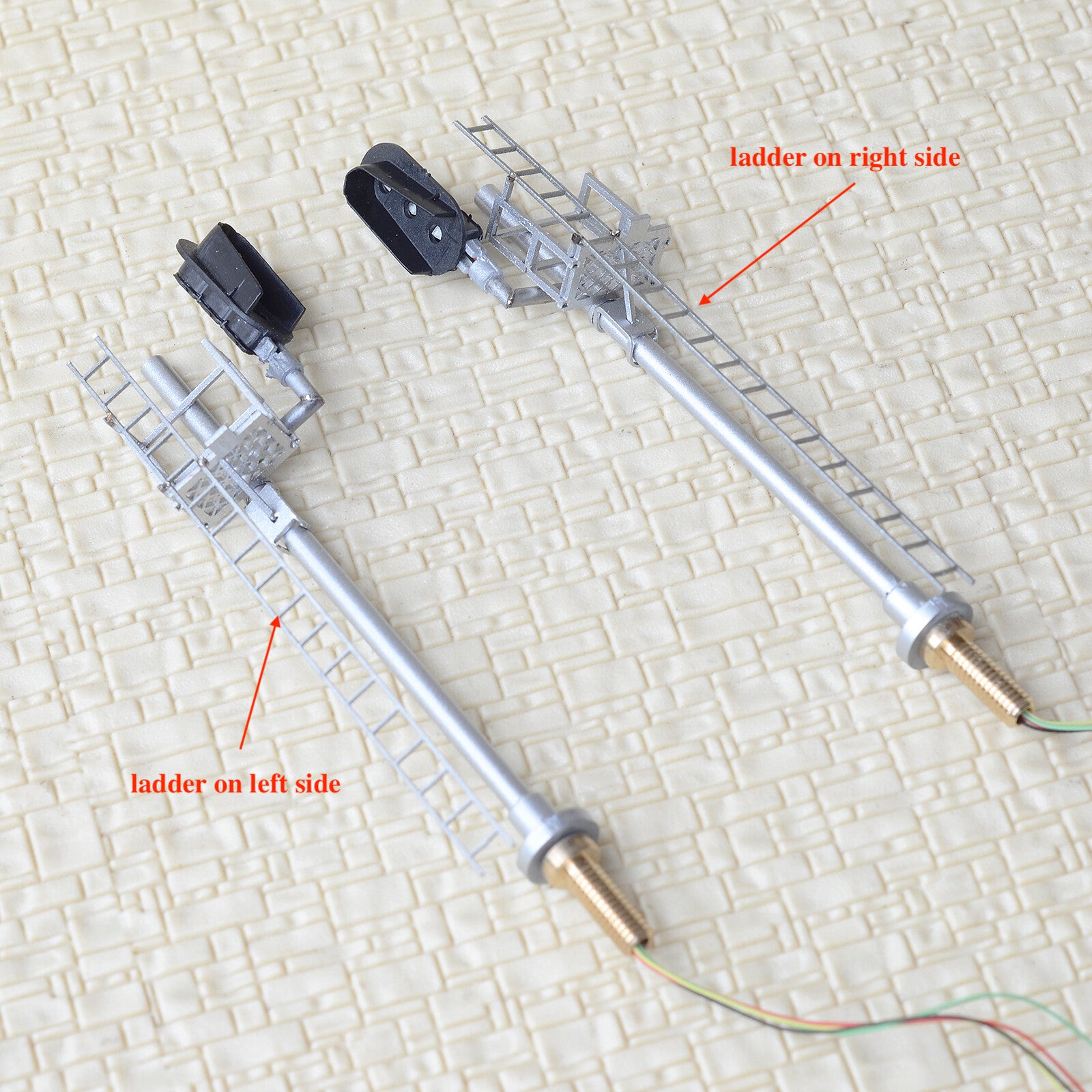 1 x HO scale 3 colors light Darth Vader style block signal distance signal #F1t