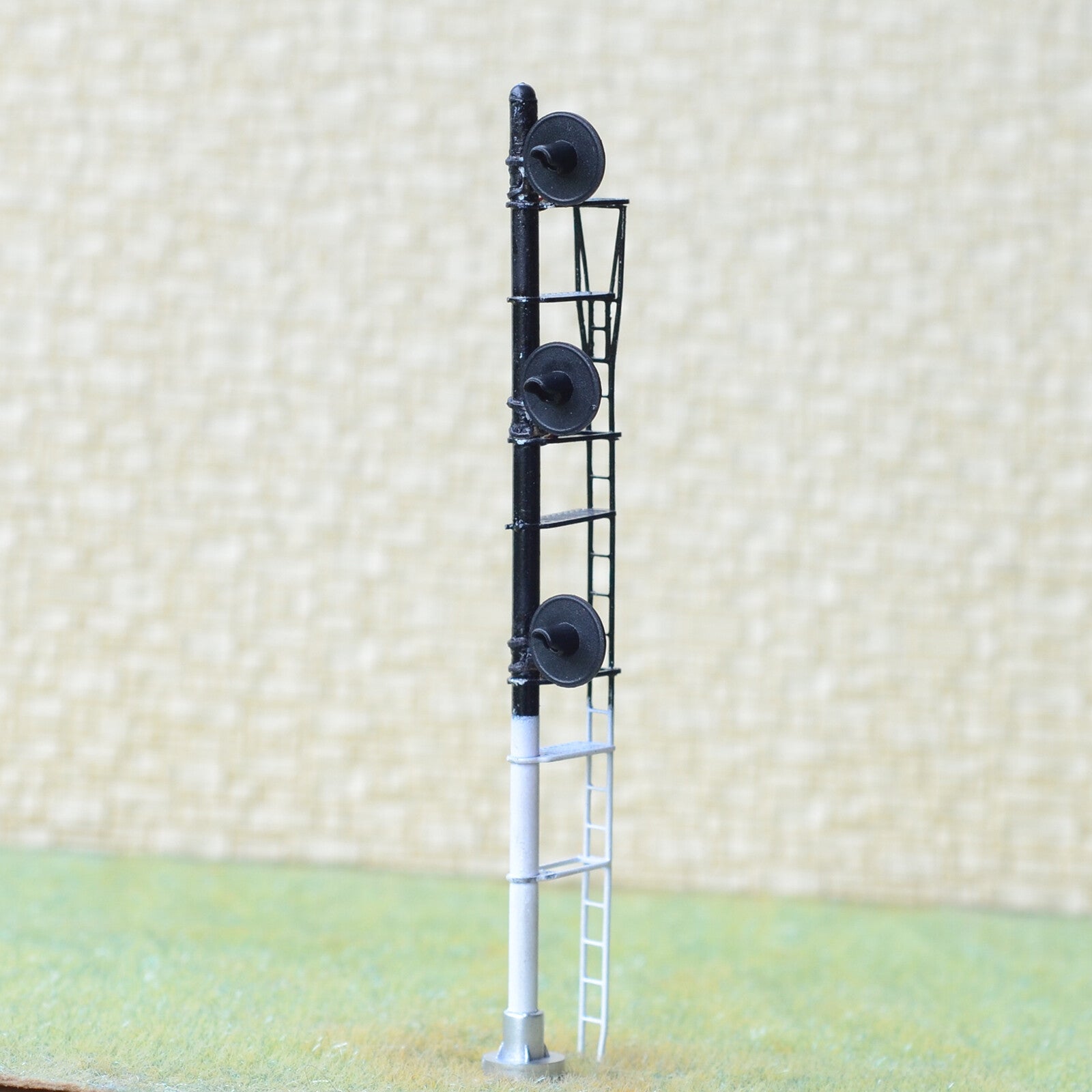 1 x HO scale model railroad 3-colors searchlight signal metal block 3 head #HB13