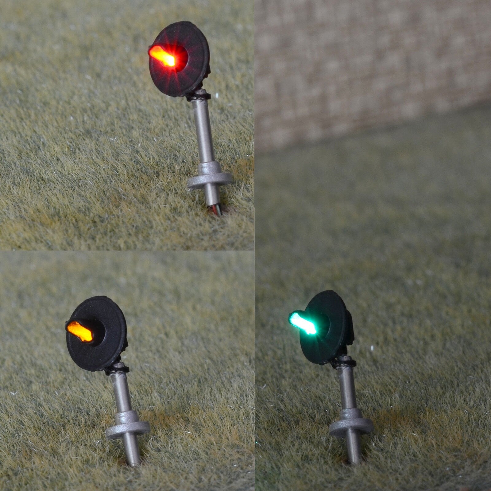 1 x searchlight signal target for cantilever signal bridge making 50cm wire #M50