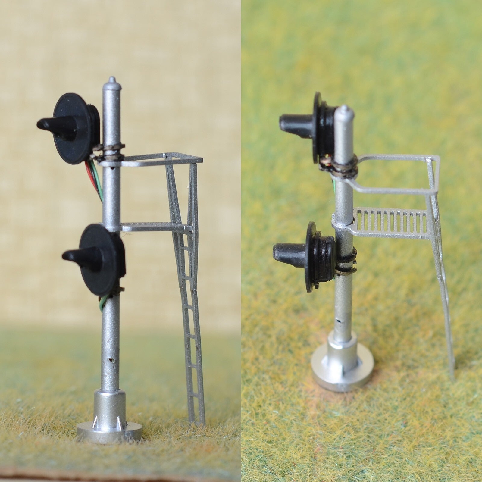 1 x HO scale 2 head searchlight lower offset Distant / Intermediate signal #OD2