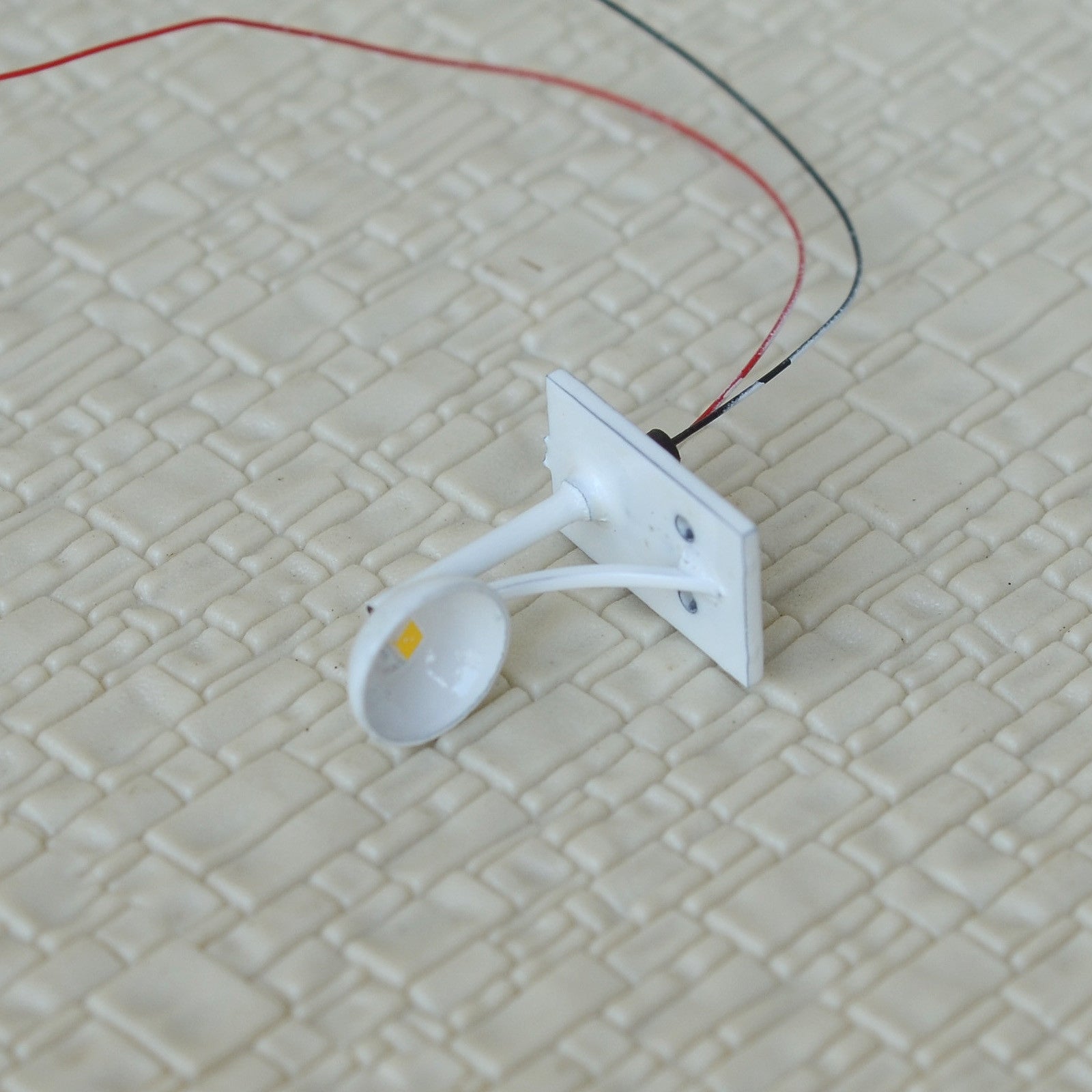 5 x O Scale Led Street wall Light Model Train Railroad path Lamp post #R62OWH