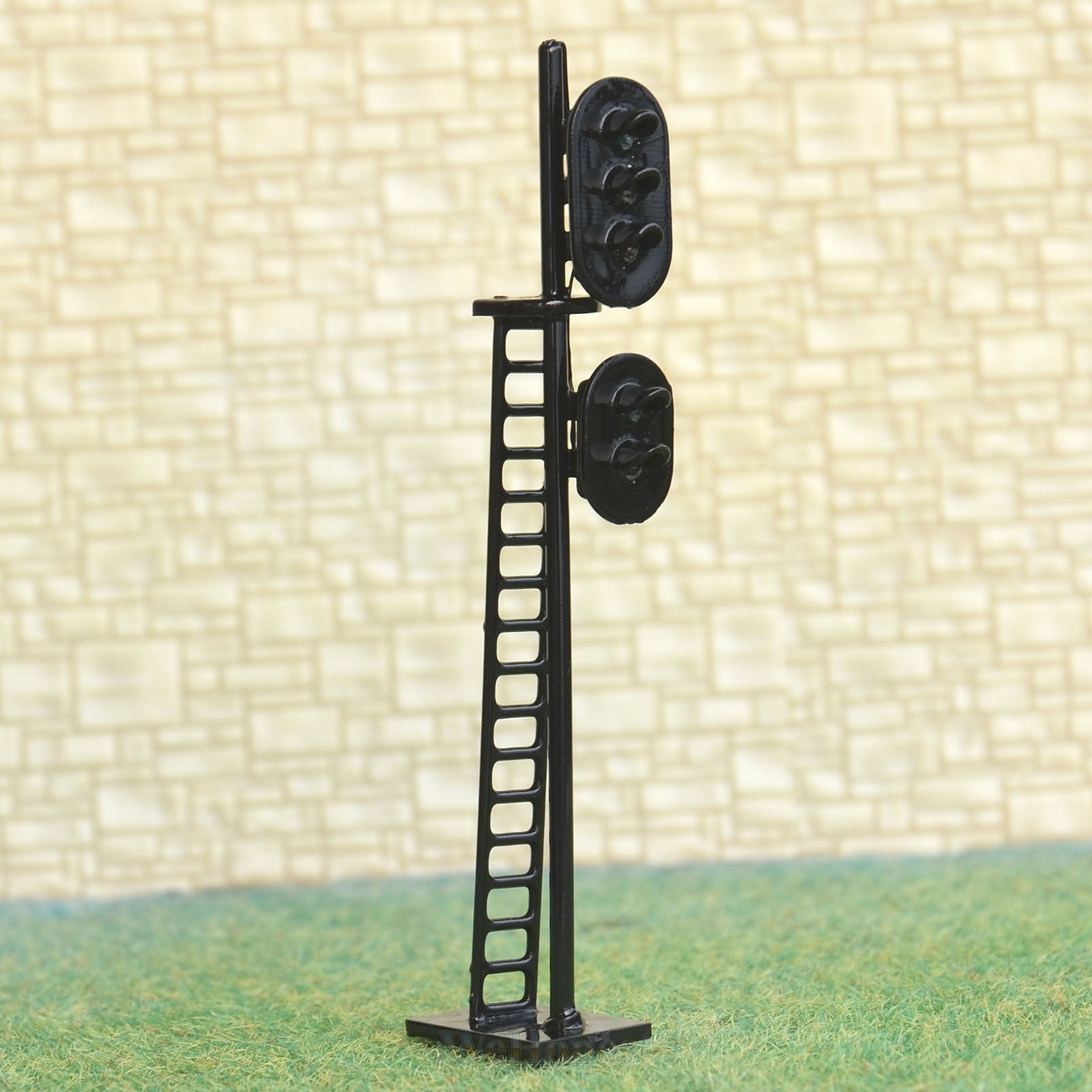 2 pcs HO Scale 1:87 LEDs Made 2 heads Railroad Signals 3 over 2 G/Y/R G/R #N