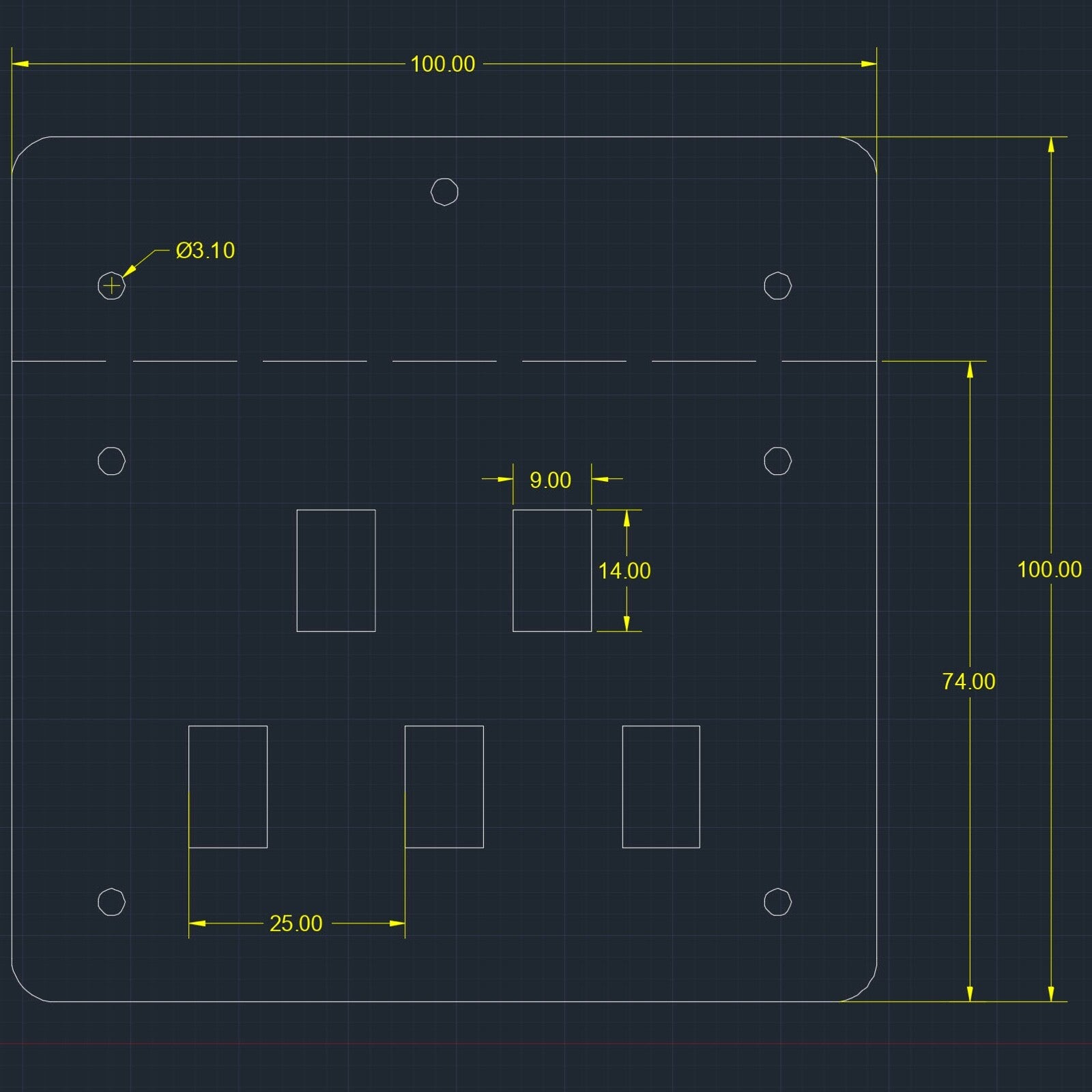 5 x wired 1m rocker switches mounted on board power control panel side install