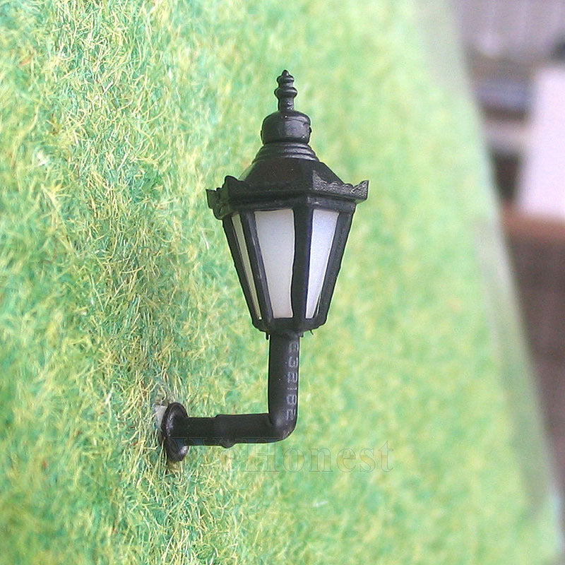 5 pcs HO Scale Long Life Wall Lampposts LEDs Made #BD4