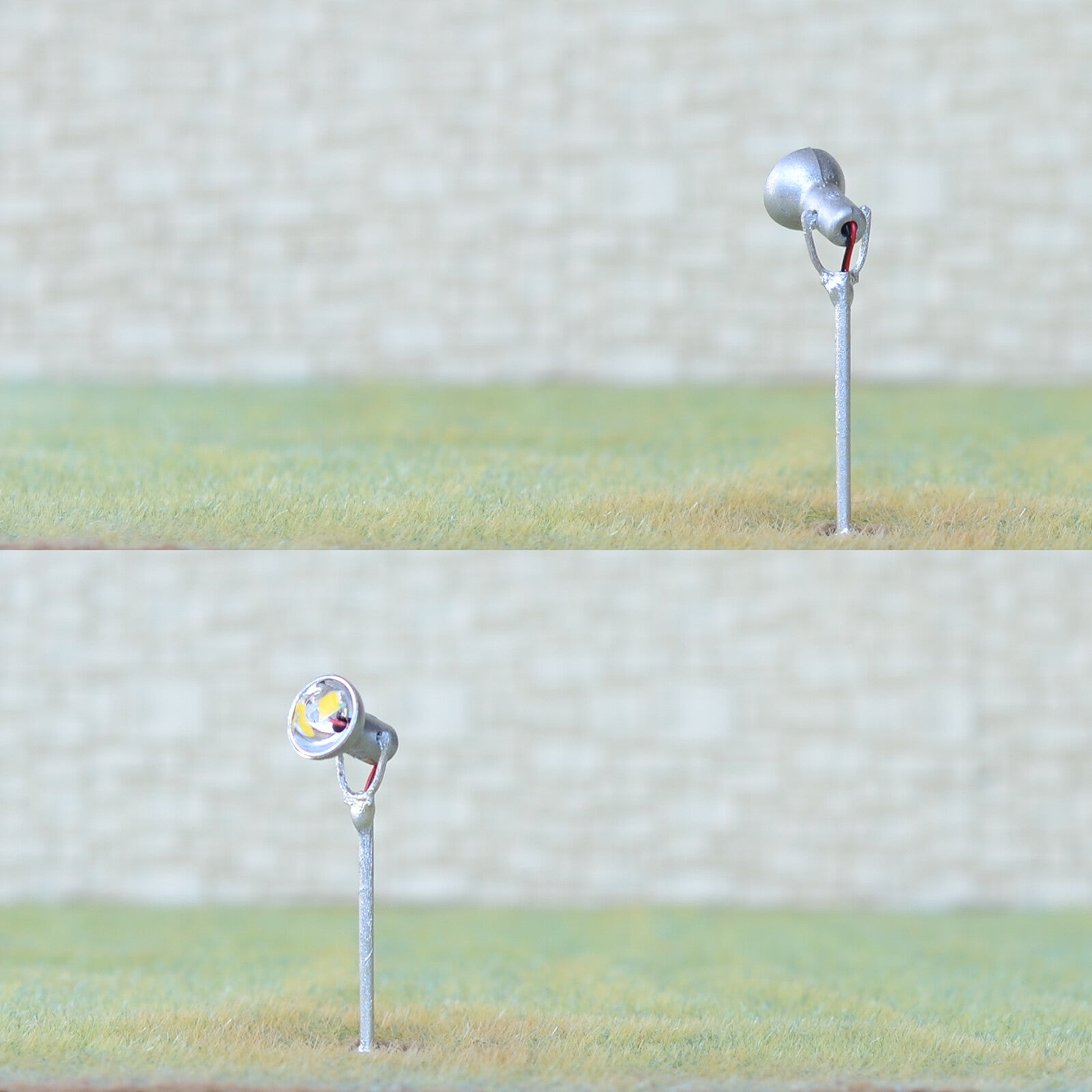 5 x HO scale LED spotlight model limelight projector street lamp post lights #6M