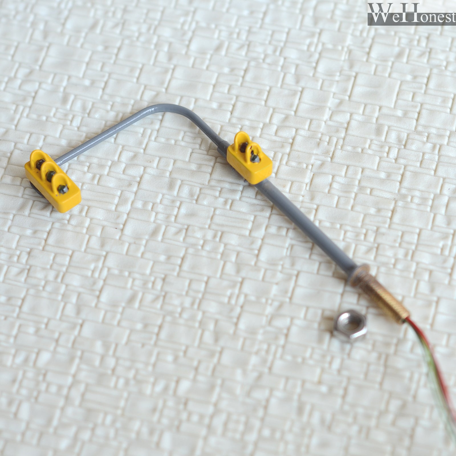 2 x traffic lights HO OO crossing walk model train led street signals #B3C2RHOR