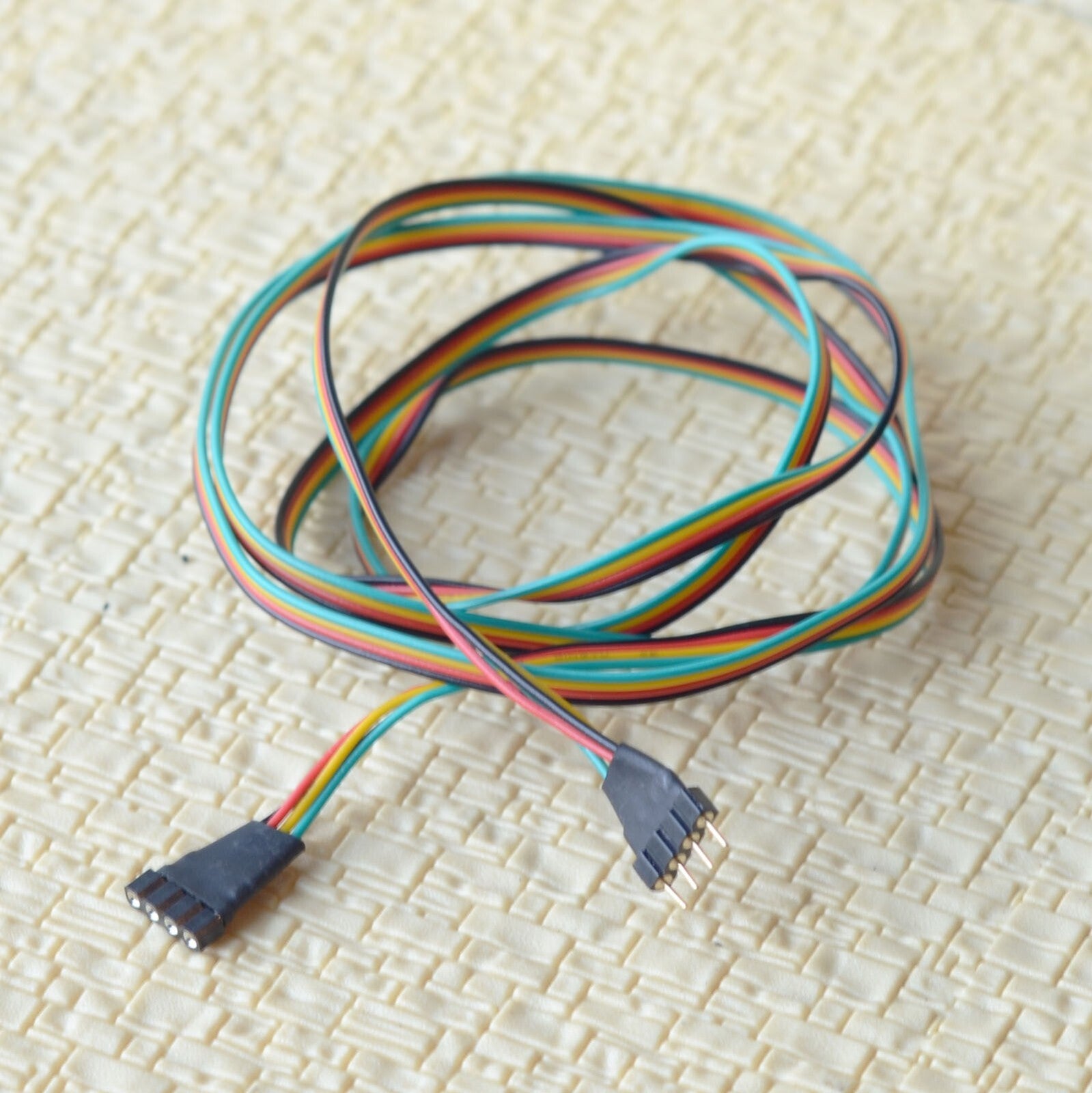 5 x extending wires cable 2.54mm pin plug socket connector for signals #4P1000