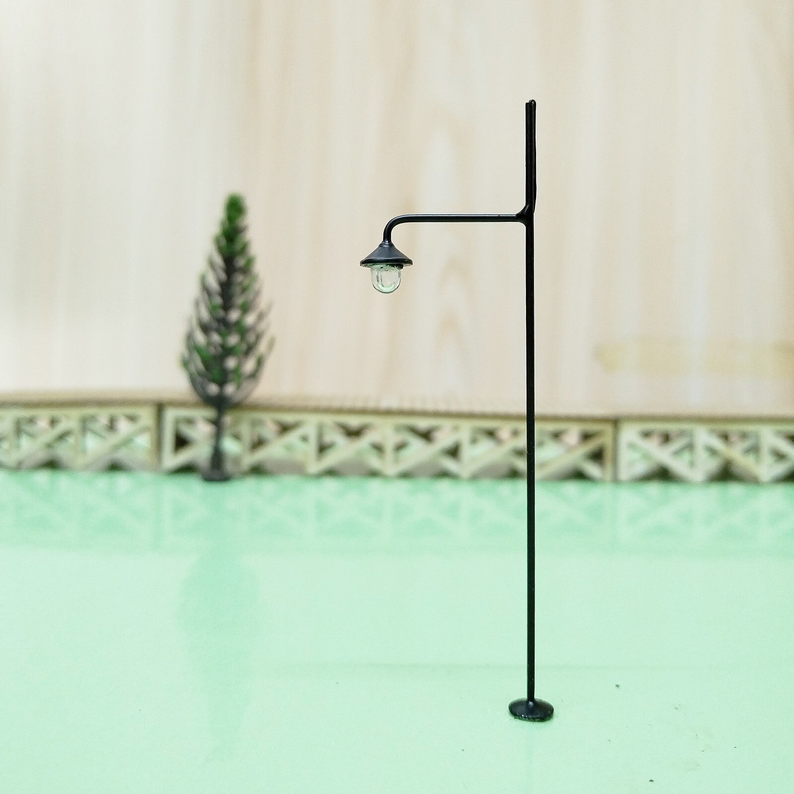 5 x HO scale LED street light model train railroad station yard lamp post #U45HO