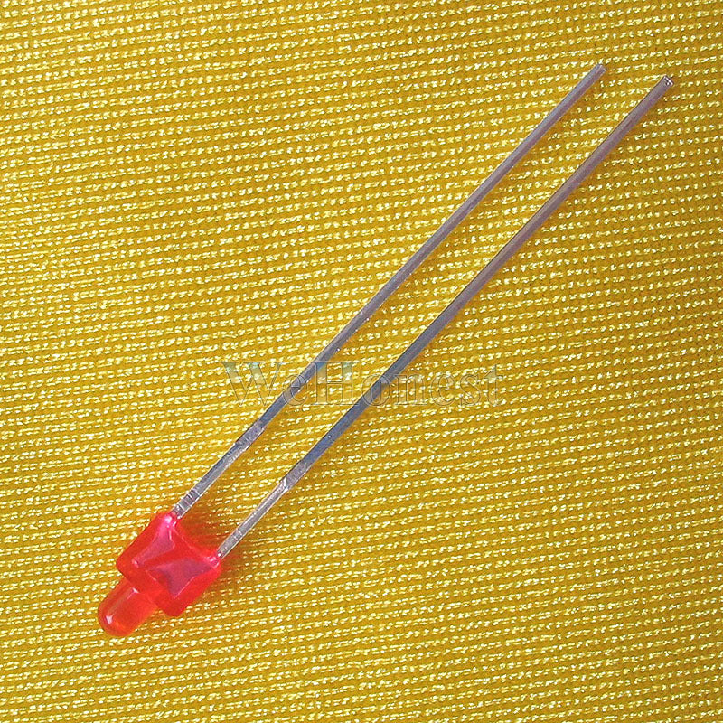 30 pcs auto flash / twinkle 2mm Red Light Emitting Diode LEDs lighting Signal