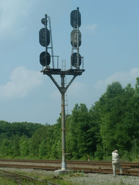 1 x HO scale model railroad tower block signal goalpost bracket 6 faceplate #B6