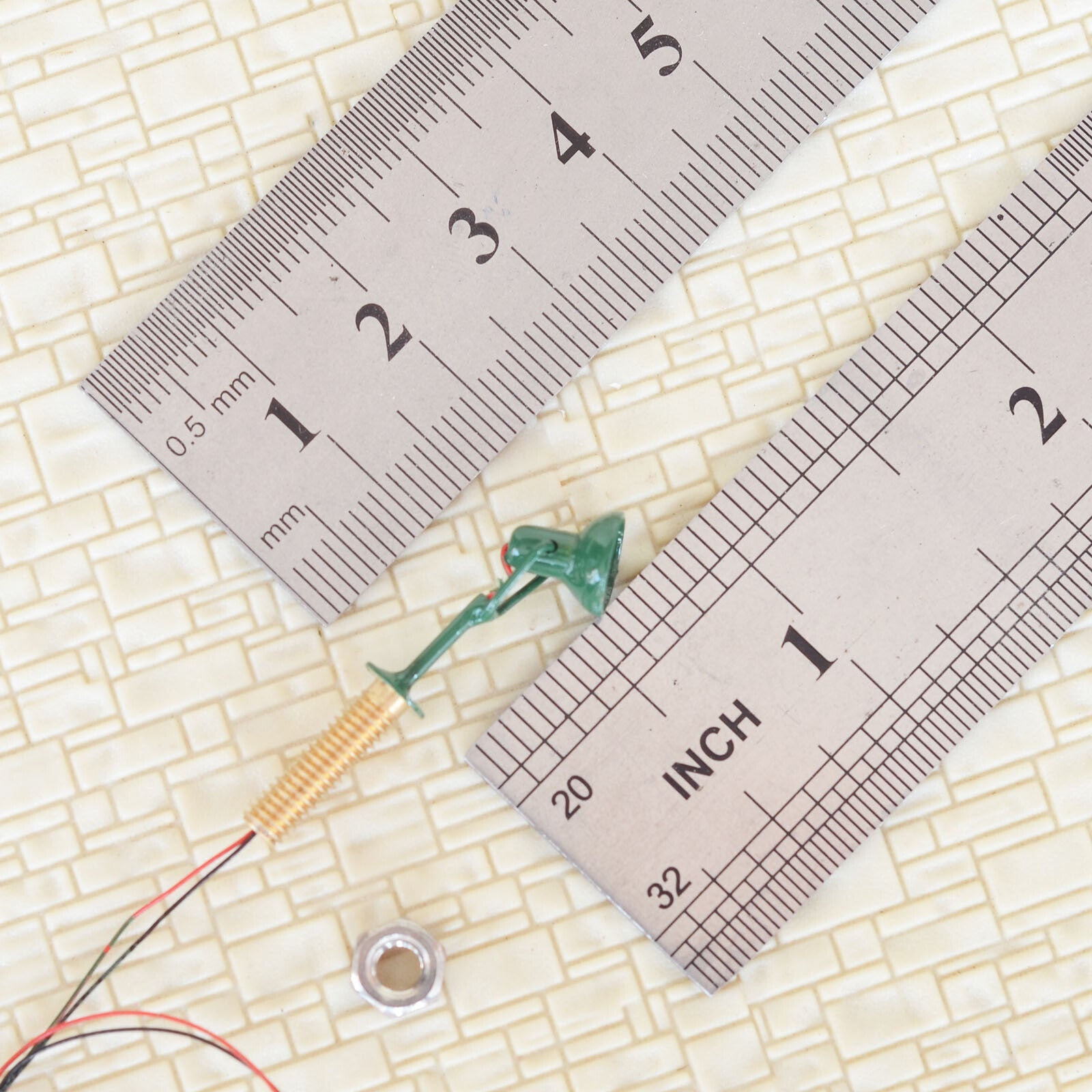 5 x OO / HO scale LED spotlight model limelight projector street lamp post #6BG