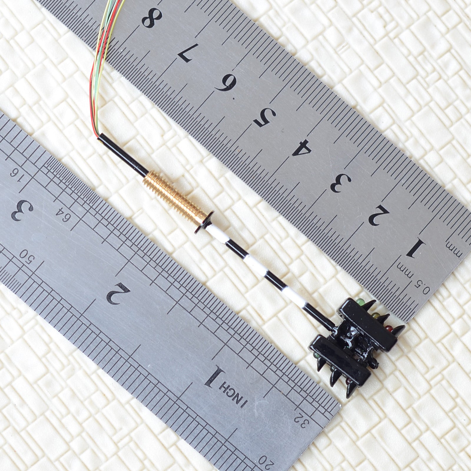 2 x traffic signal HO OO model railroad crossing walk LED pedestrian light #ZH33