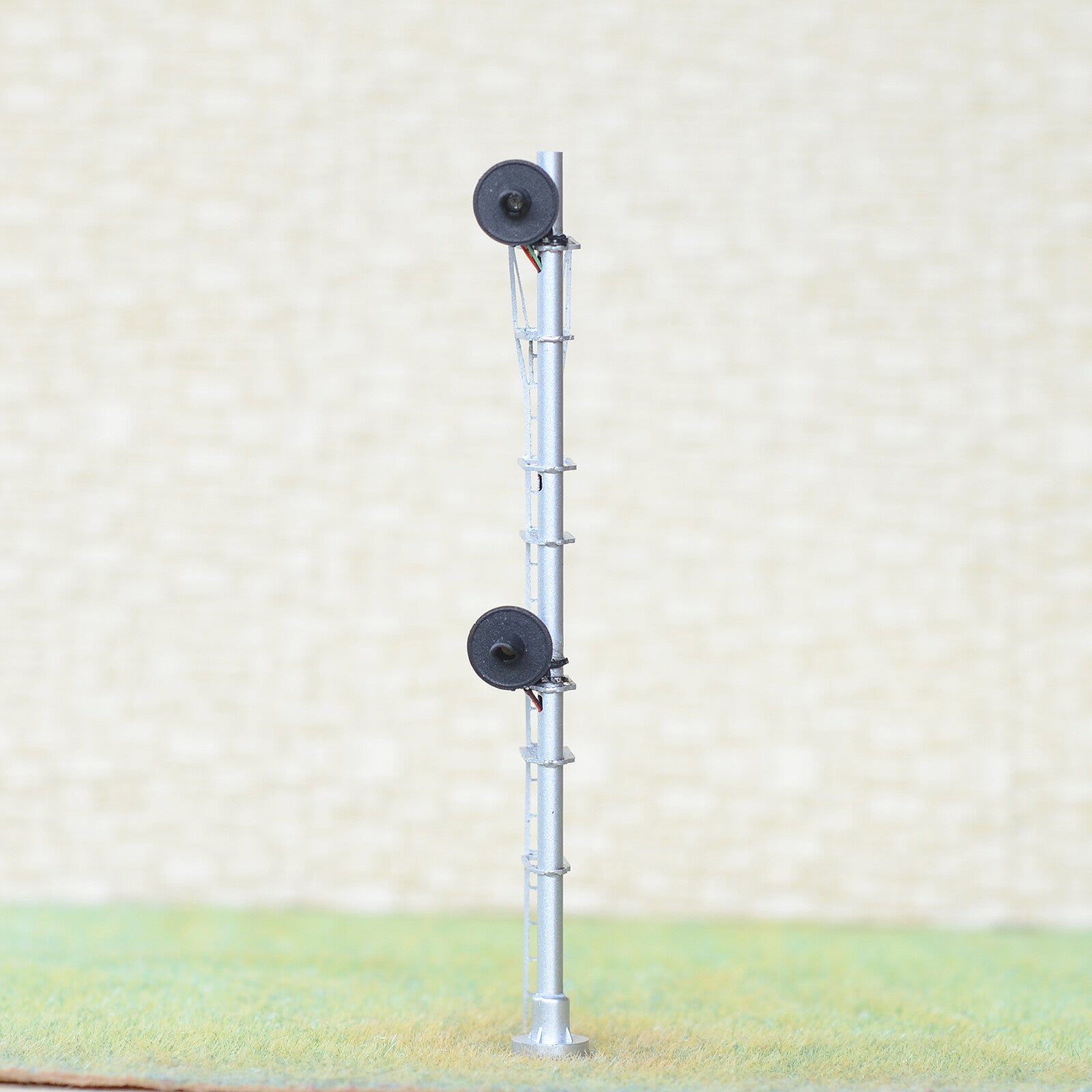 1 x HO scale model railroad 3-colors searchlight signal metal block 2 head2 #UD2