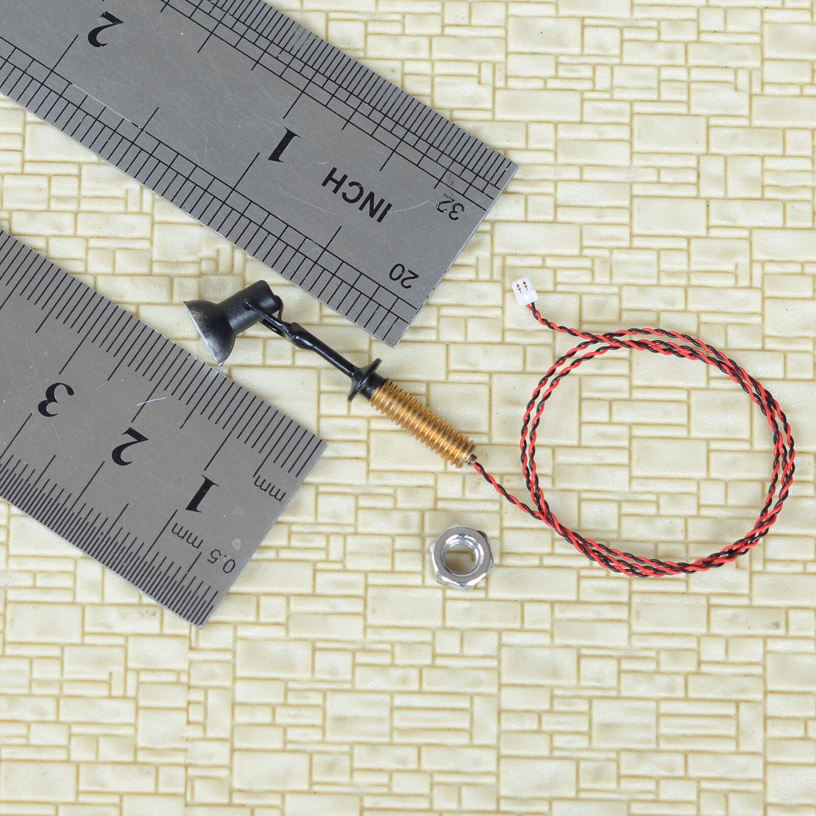 6 x PNP HO scale LED spotlight model limelight projector street lamp post #P4