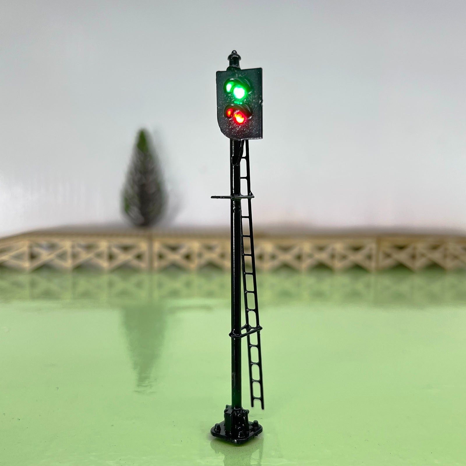 1 x HO scale model railroad 3 colors block signal European 2 aspects #EB2