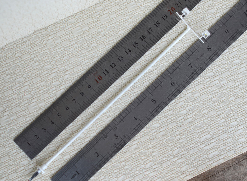 4 x O scale model railroad floodlight warm white LED made plaza lamp post #012BR