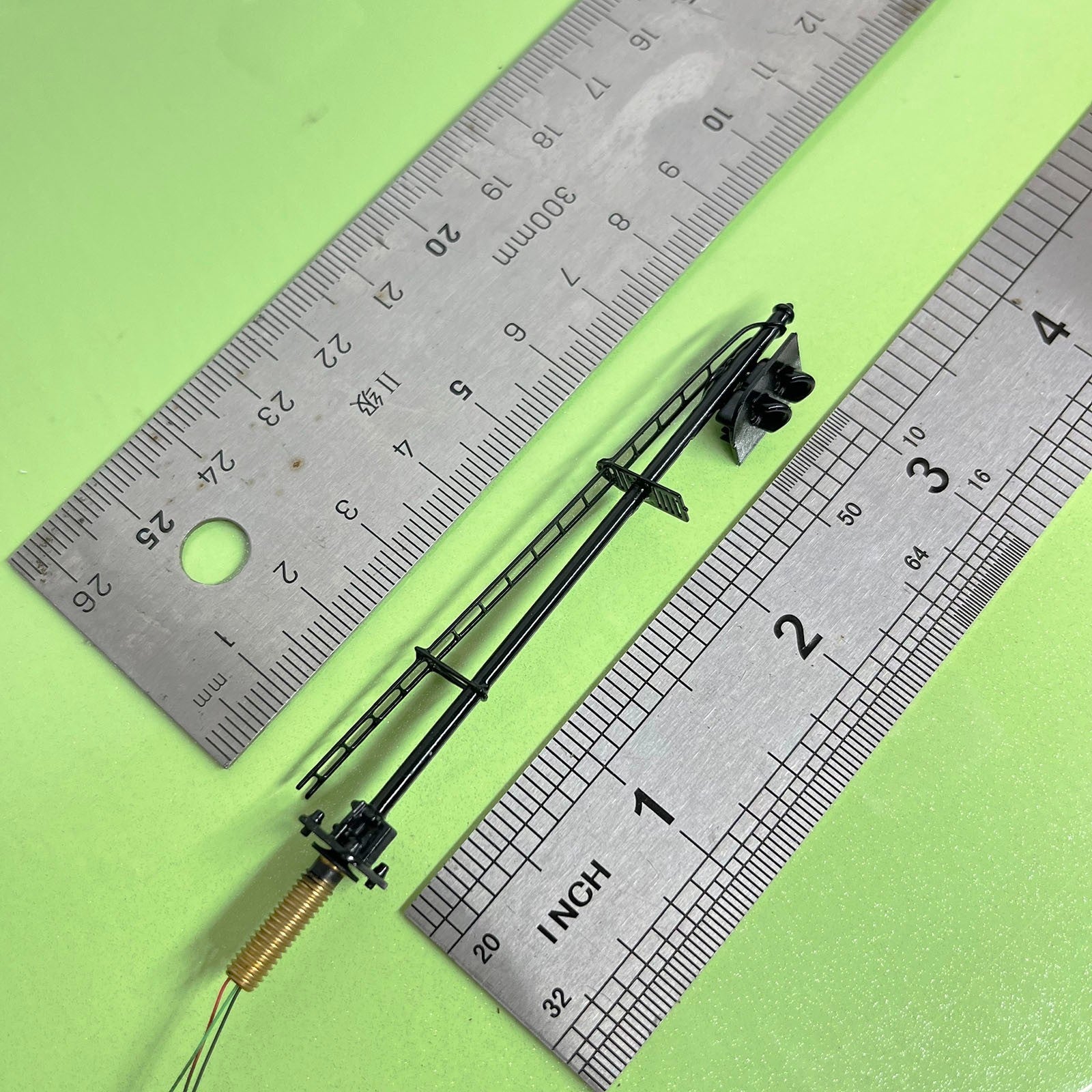 1 x HO scale model railroad 3 colors block signal European 2 aspects #EB2