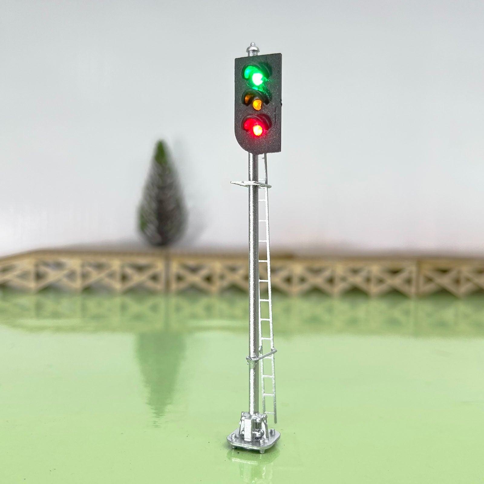 1 x HO scale model railroad 3 colors block signal European 3 aspects #EL3