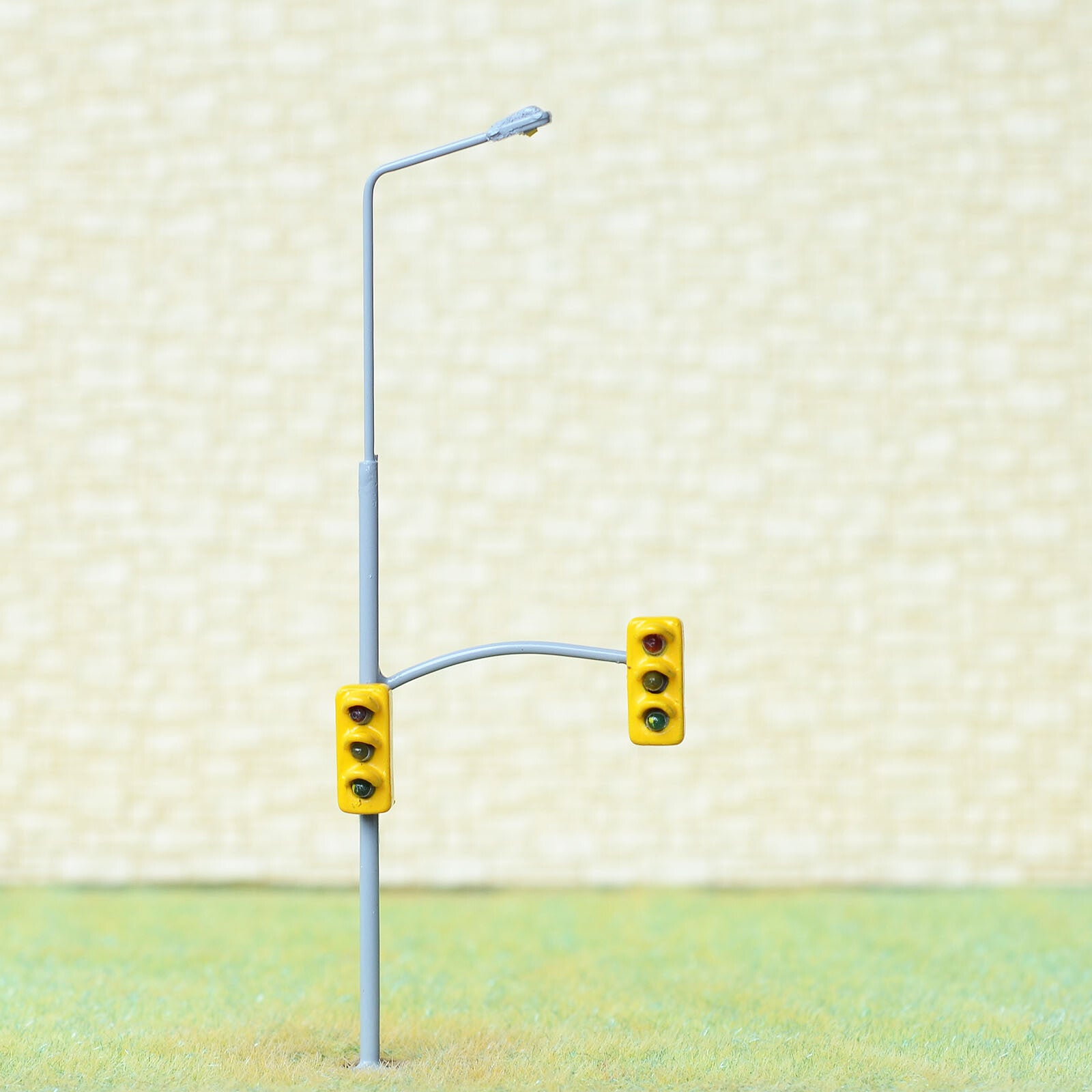 2 x HO / OO scale model railroad traffic signal combined street light #col2TO