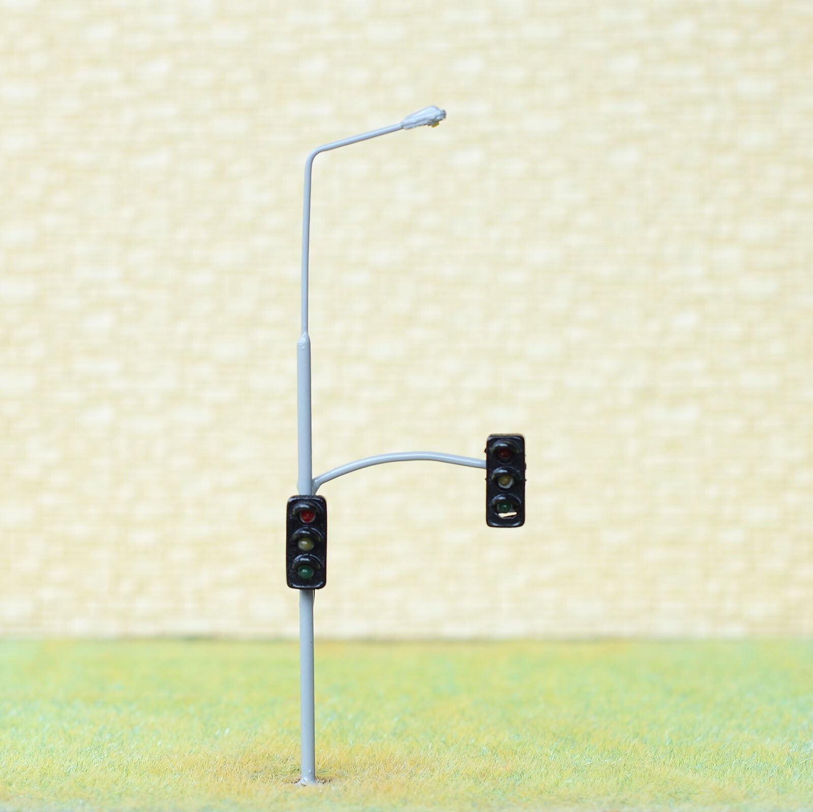 2 x HO / OO scale model railroad traffic signal combined street light #col2TB
