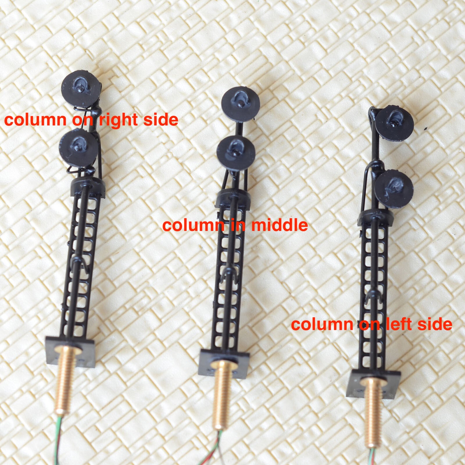 1 x HO scale searchlight signal model train bi-colors 2 targets LEDs R/G #B22