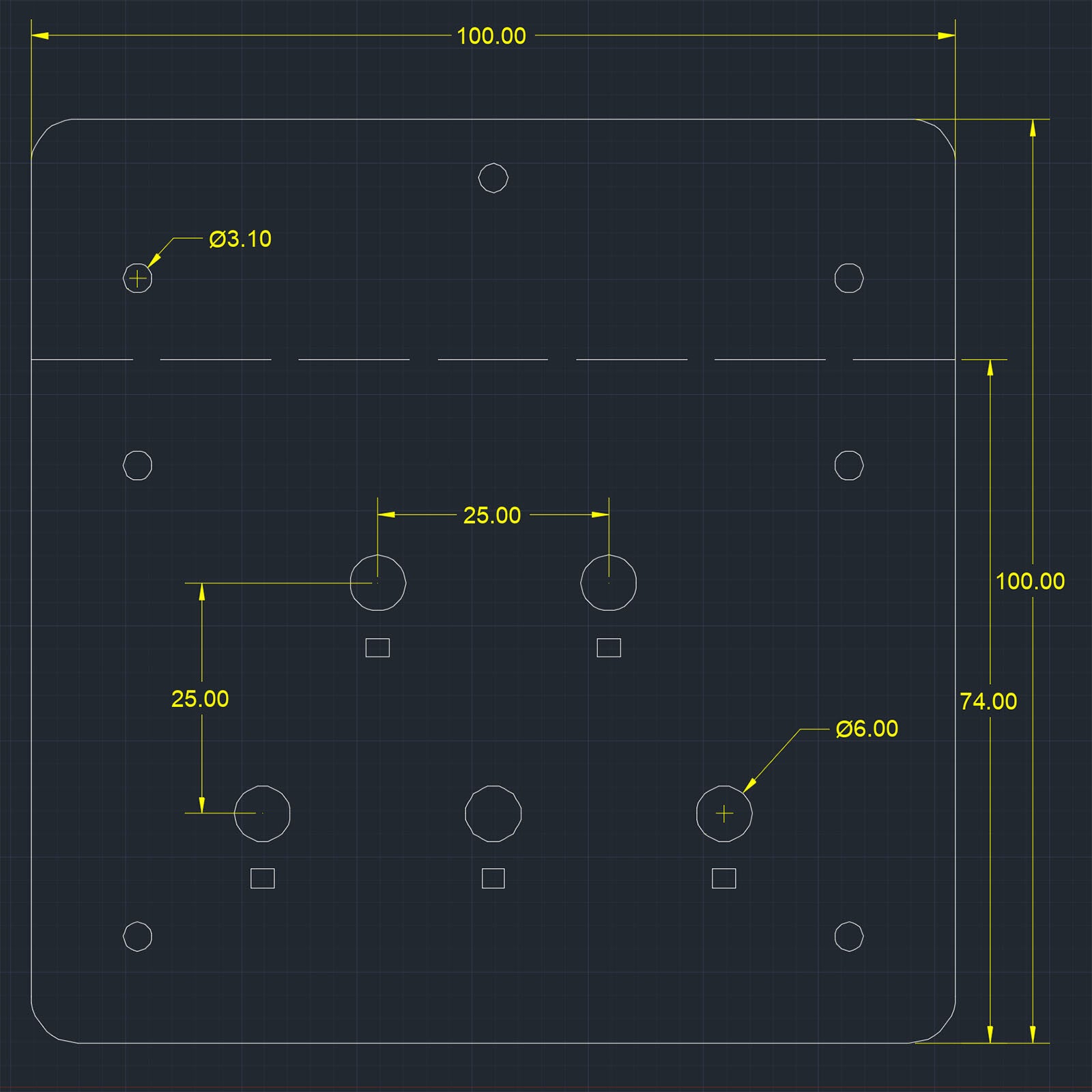 5 x toggle switches mounted on acrylic board power control panel /w side install