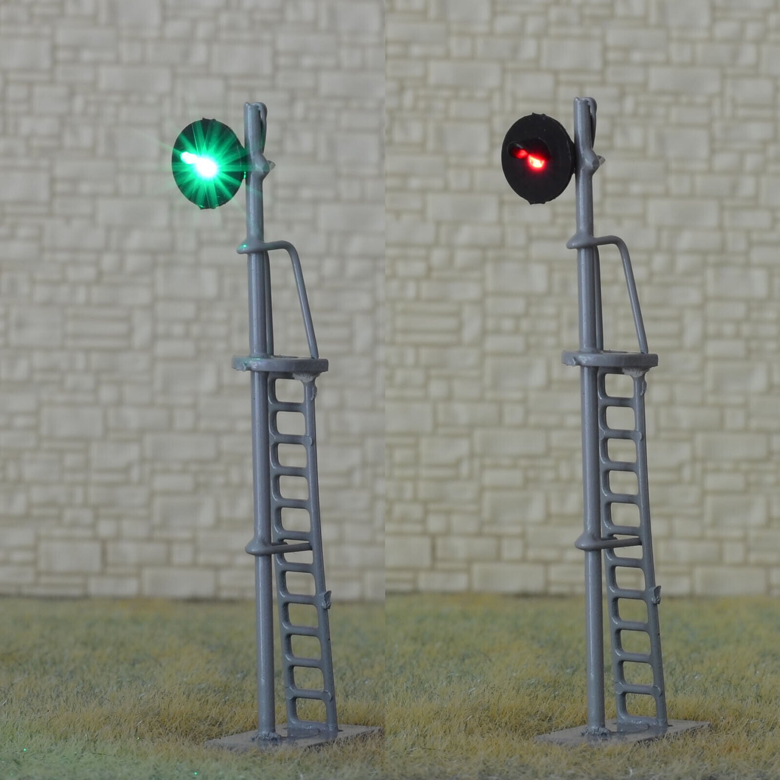 1 x HO scale searchlight block signal model train bi-colors 2mm LEDs R/G #G21