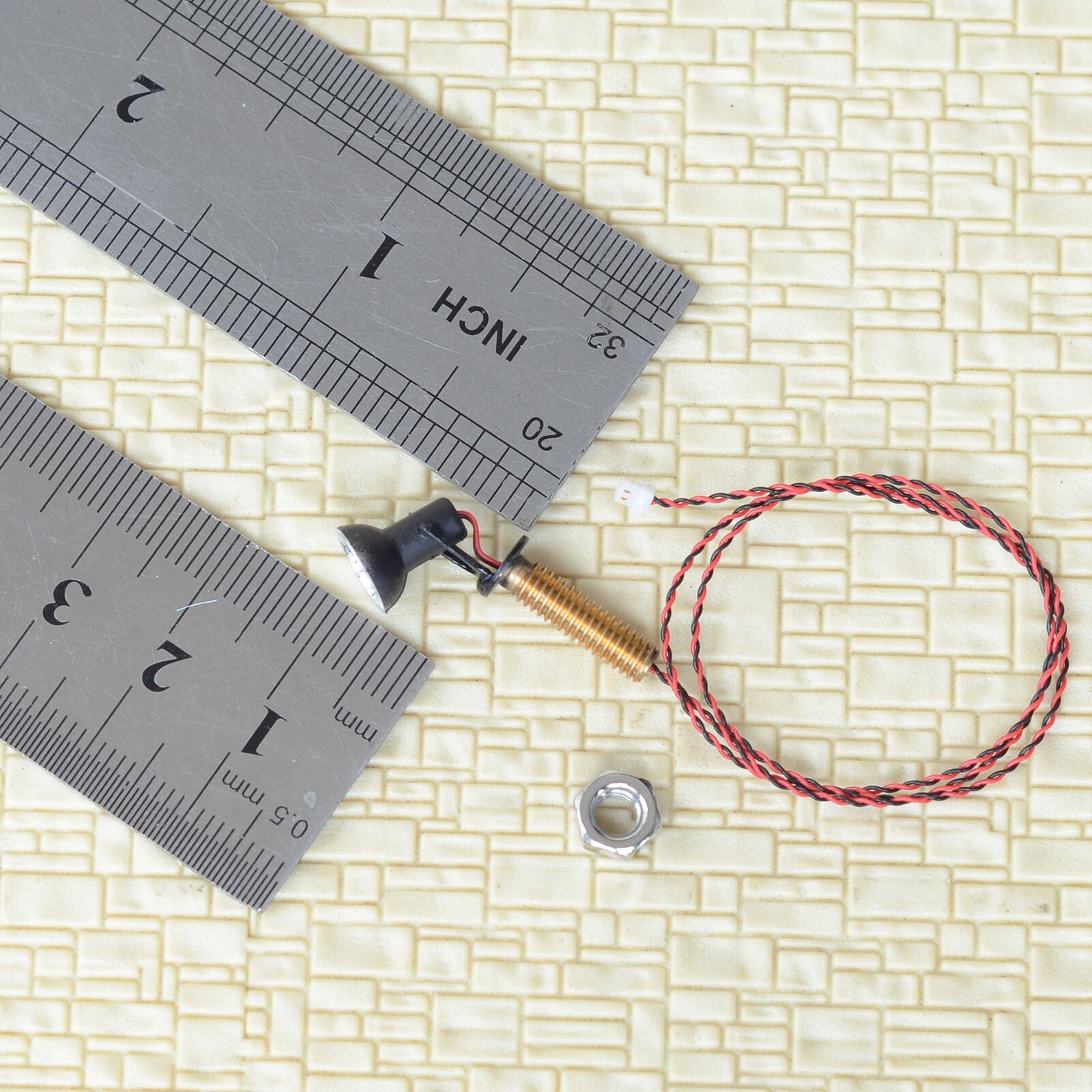 6 x PNP HO scale LED spotlight model limelight projector street lamp post #2A