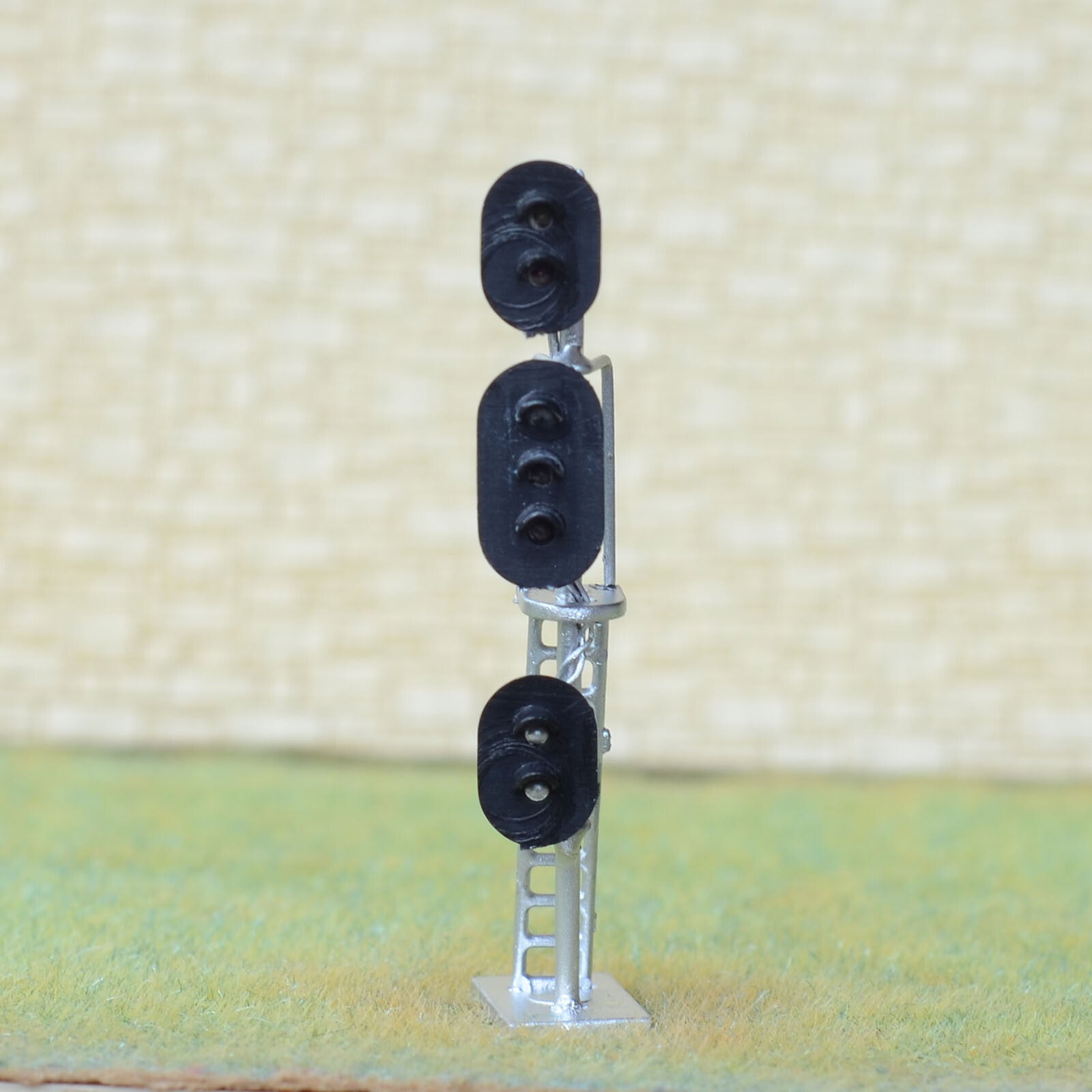 1 x HO / OO railroad block signals LED model train shunting hump signal 3 target