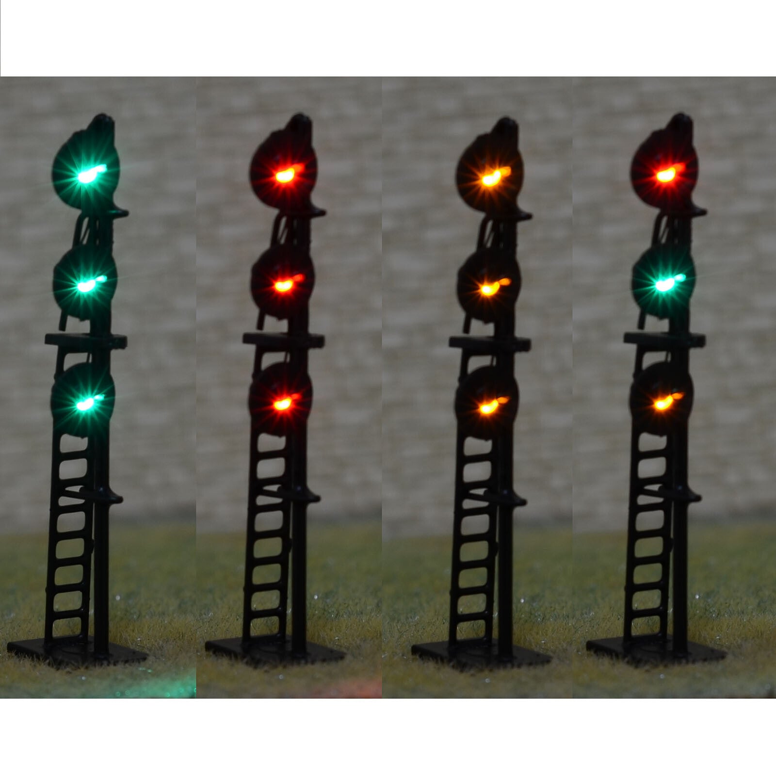 1 x HO scale searchlight signal model railroad Tri-colors 3 targets LEDs #B33